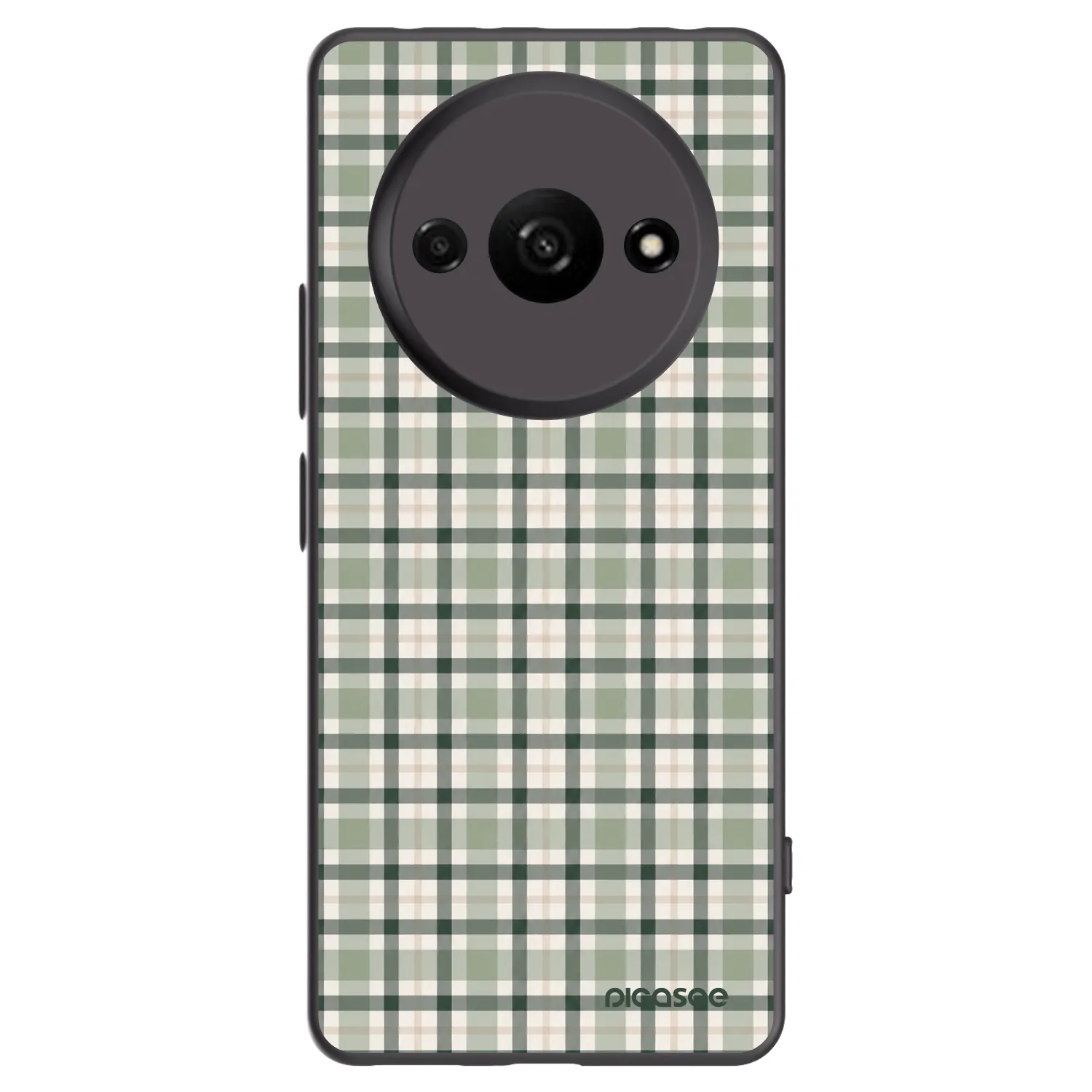 Picasee silikonski črni ovitek za Xiaomi Redmi A3 - Sage Tartan