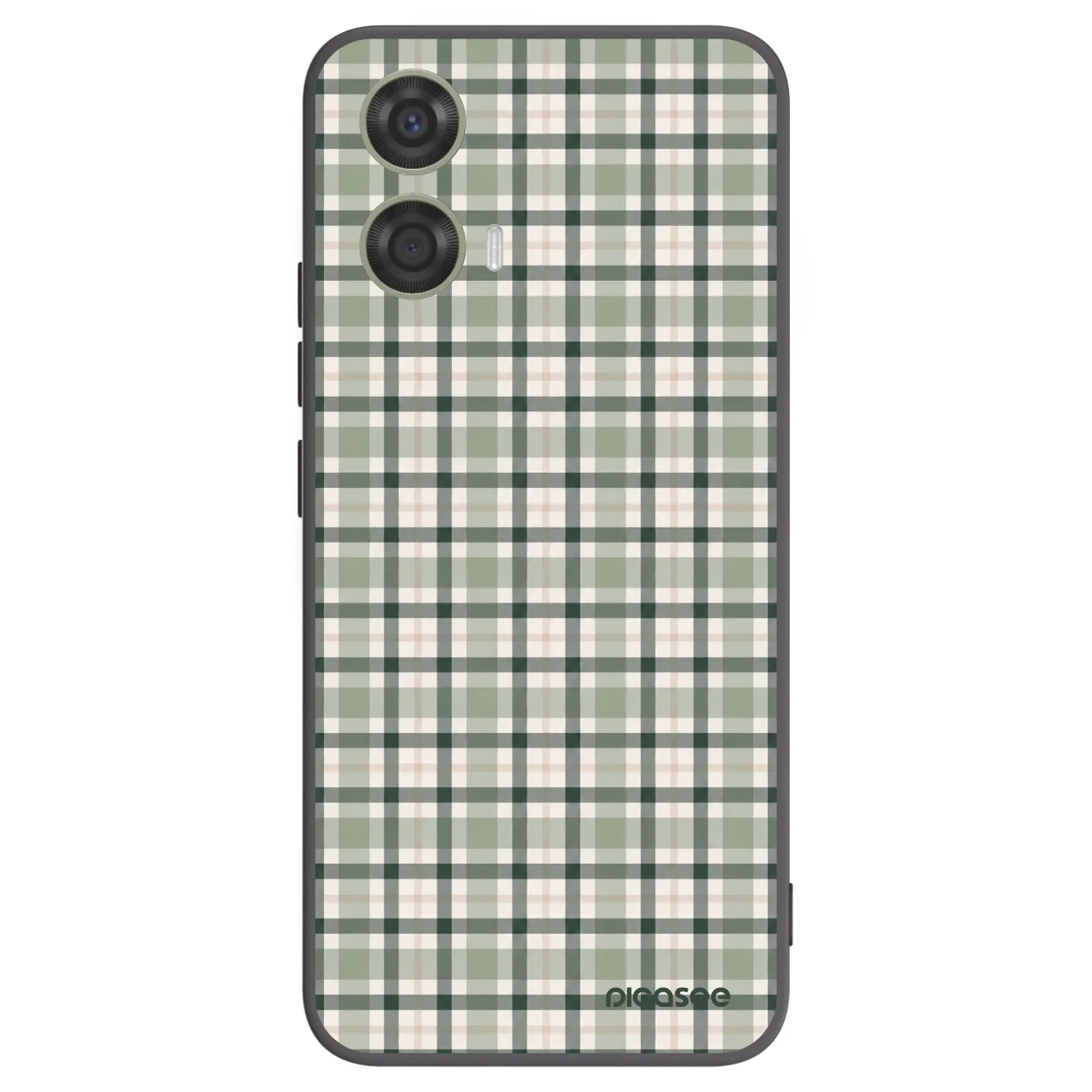Picasee silikonski črni ovitek za Motorola Moto G24 - Sage Tartan