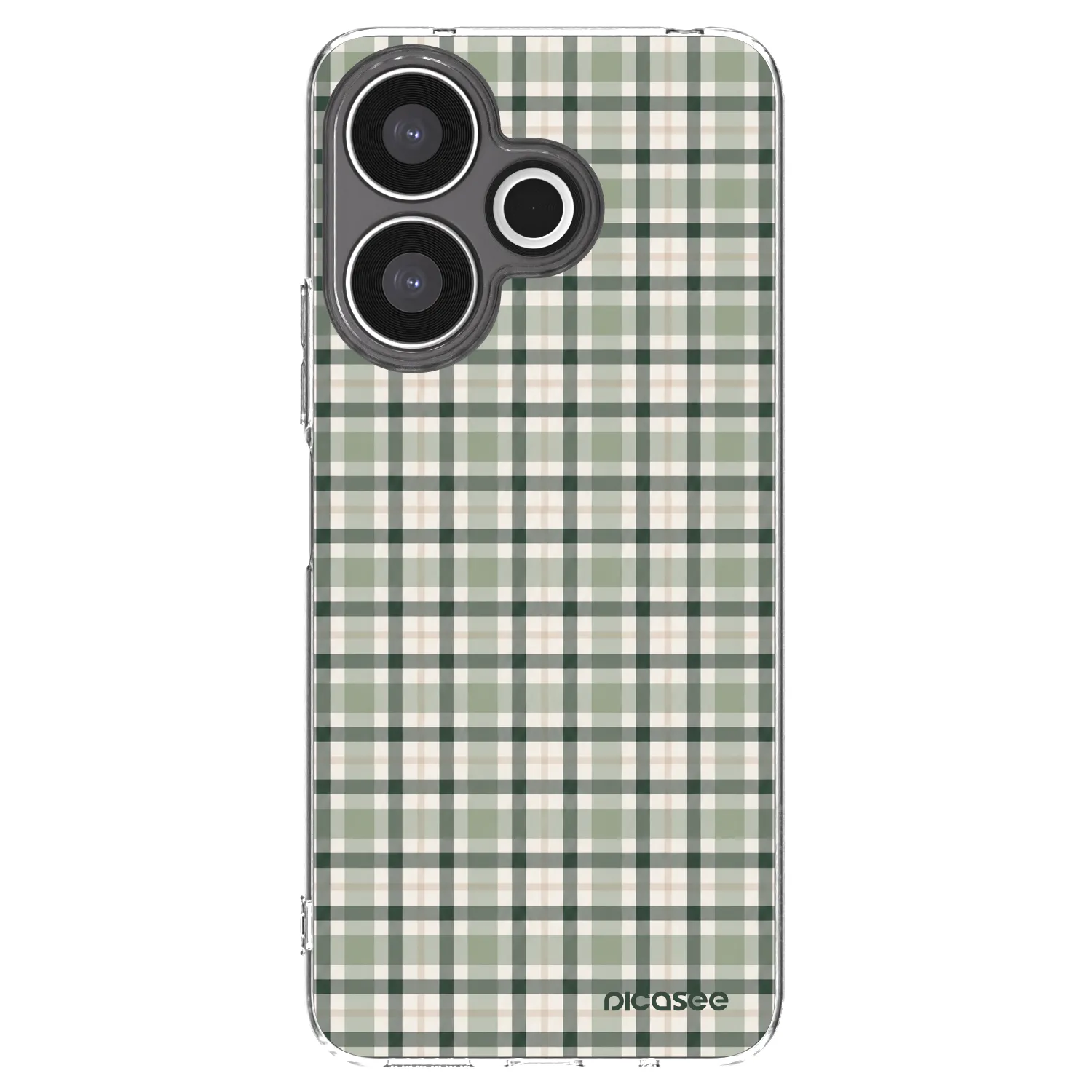 Picasee silikonski prozorni ovitek za Xiaomi Redmi 13 4G - Sage Tartan