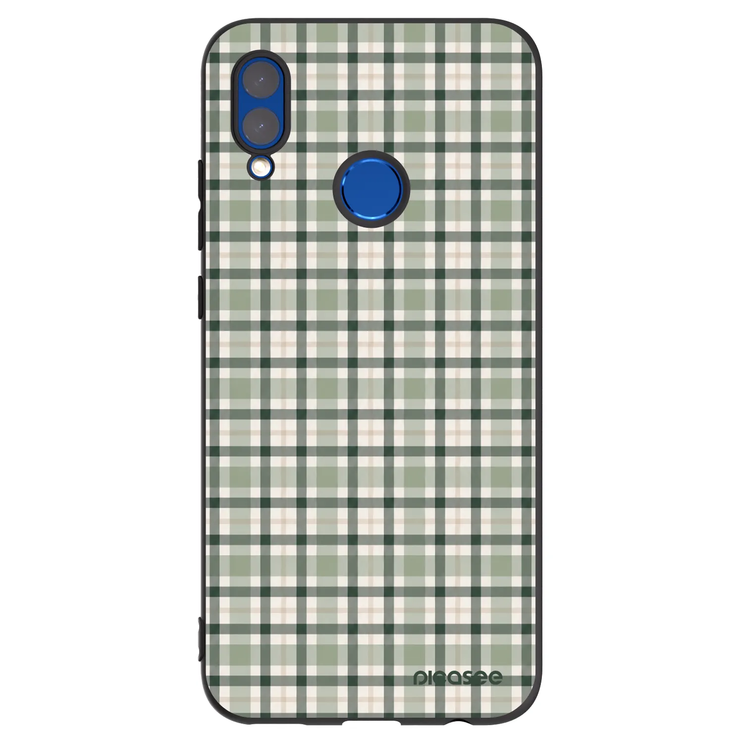Picasee silikonski črni ovitek za Honor 10 Lite - Sage Tartan