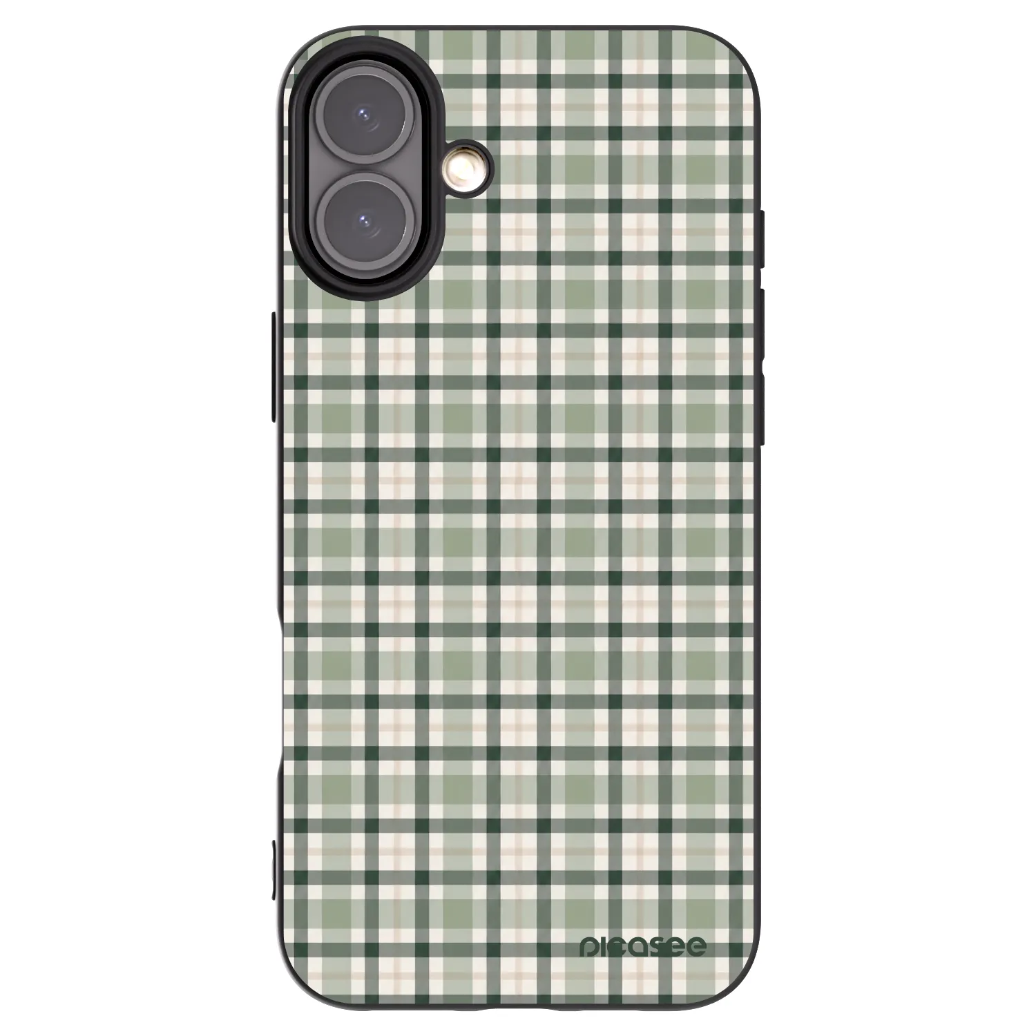 Picasee silikonski črni ovitek za Apple iPhone 16 Plus - Sage Tartan