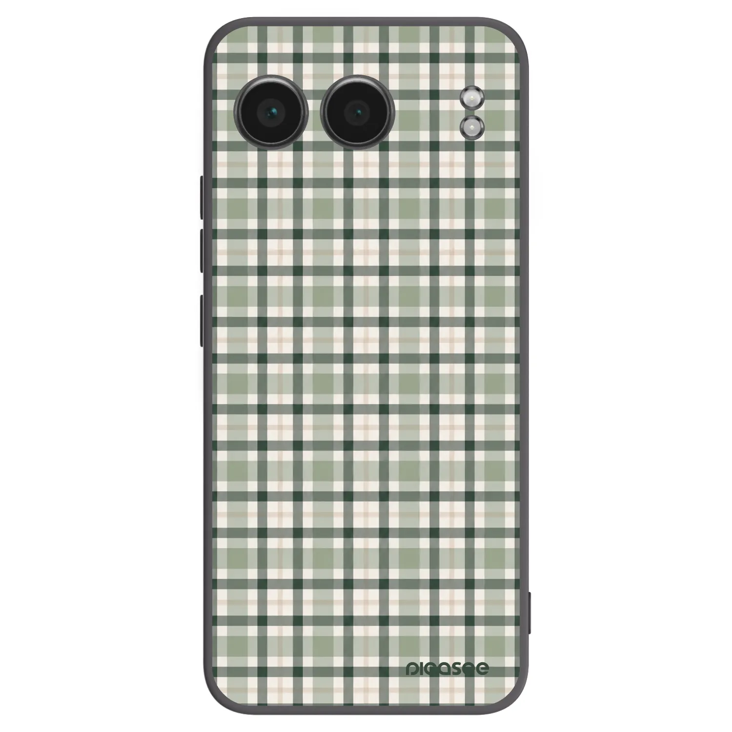 Picasee silikonski črni ovitek za OnePlus Nord 4 - Sage Tartan