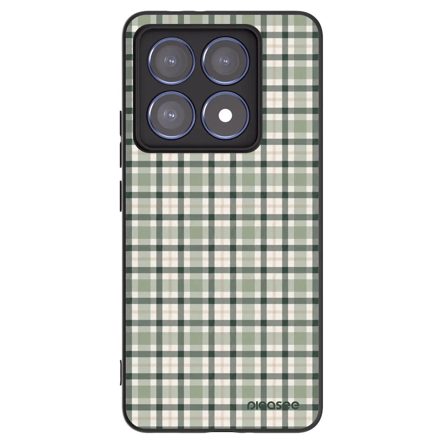 Picasee silikonski črni ovitek za Xiaomi 14T Pro - Sage Tartan