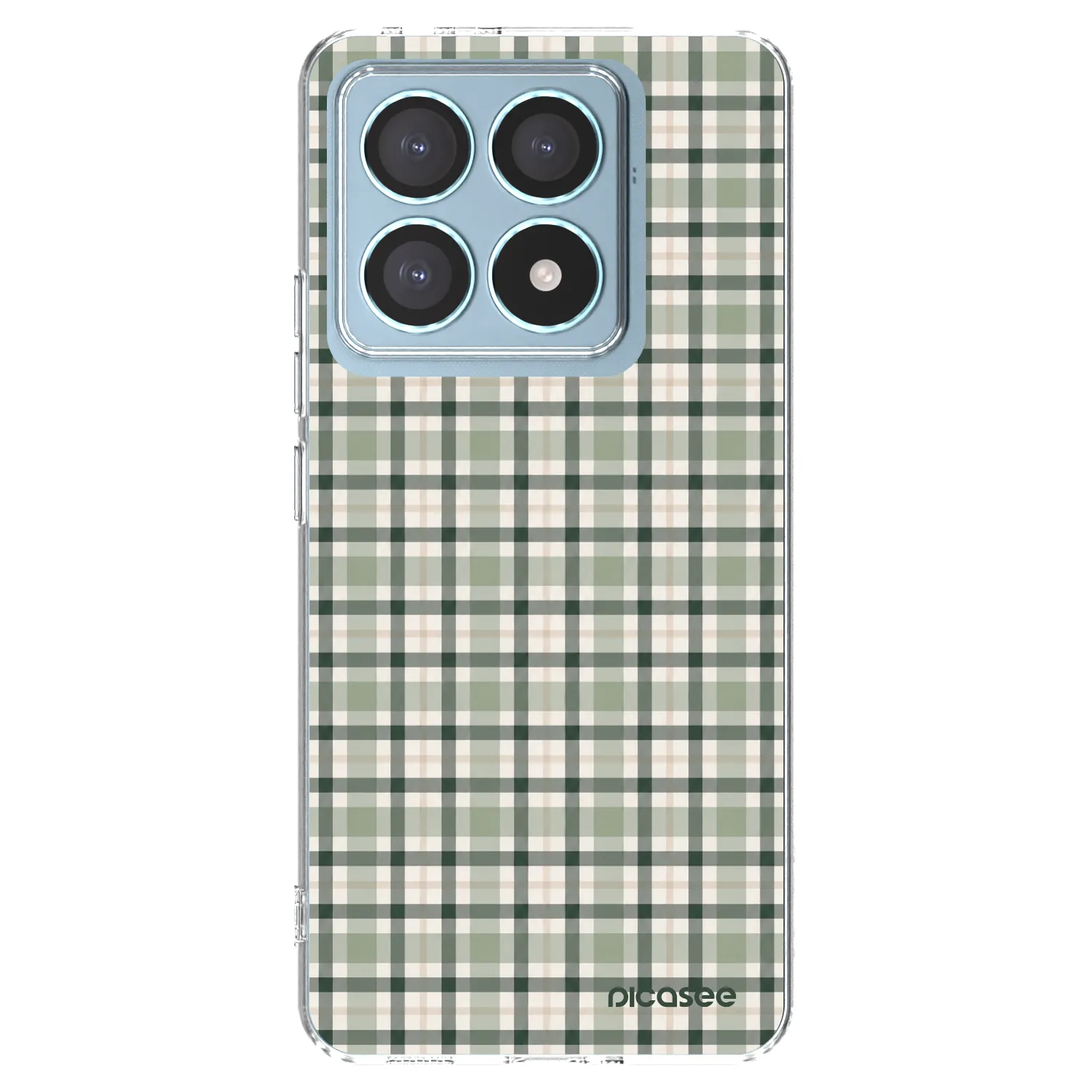 Picasee silikonski prozorni ovitek za Xiaomi 14T Pro - Sage Tartan