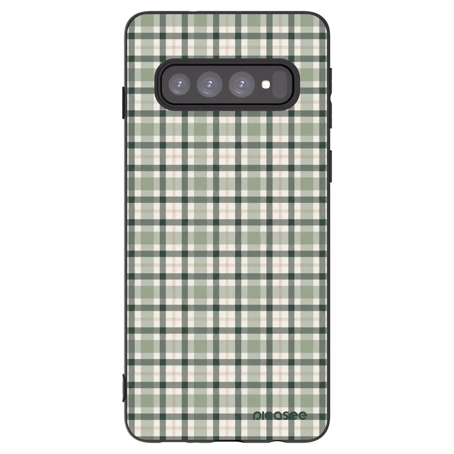 Picasee silikonski črni ovitek za Samsung Galaxy S10 G973 - Sage Tartan