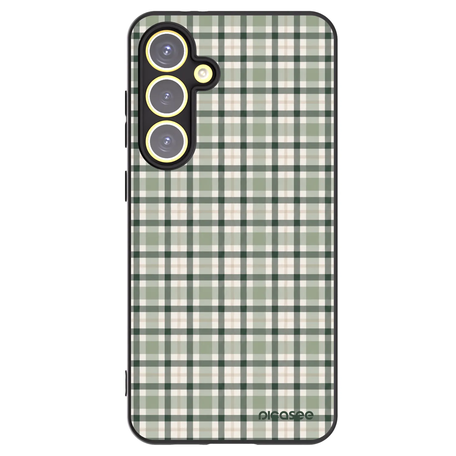 Picasee silikonski črni ovitek za Samsung Galaxy S24 FE S721B - Sage Tartan