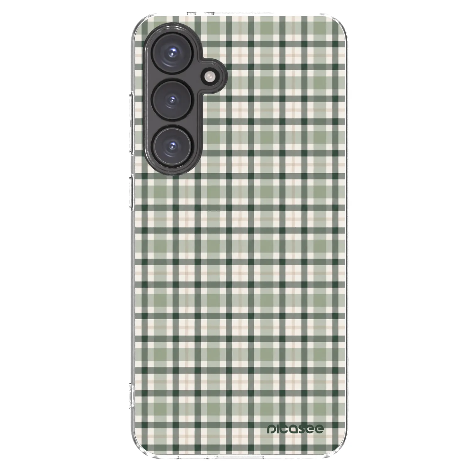 Picasee silikonski prozorni ovitek za Samsung Galaxy S24 FE S721B - Sage Tartan