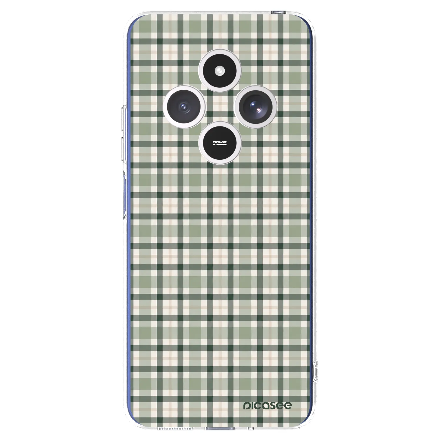 Picasee silikonski prozorni ovitek za Xiaomi Redmi 14C - Sage Tartan