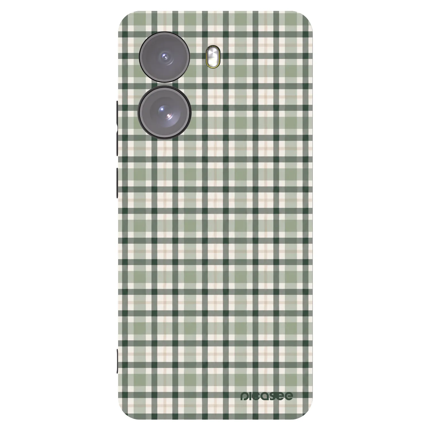 Picasee silikonski črni ovitek za Xiaomi Poco X7 - Sage Tartan