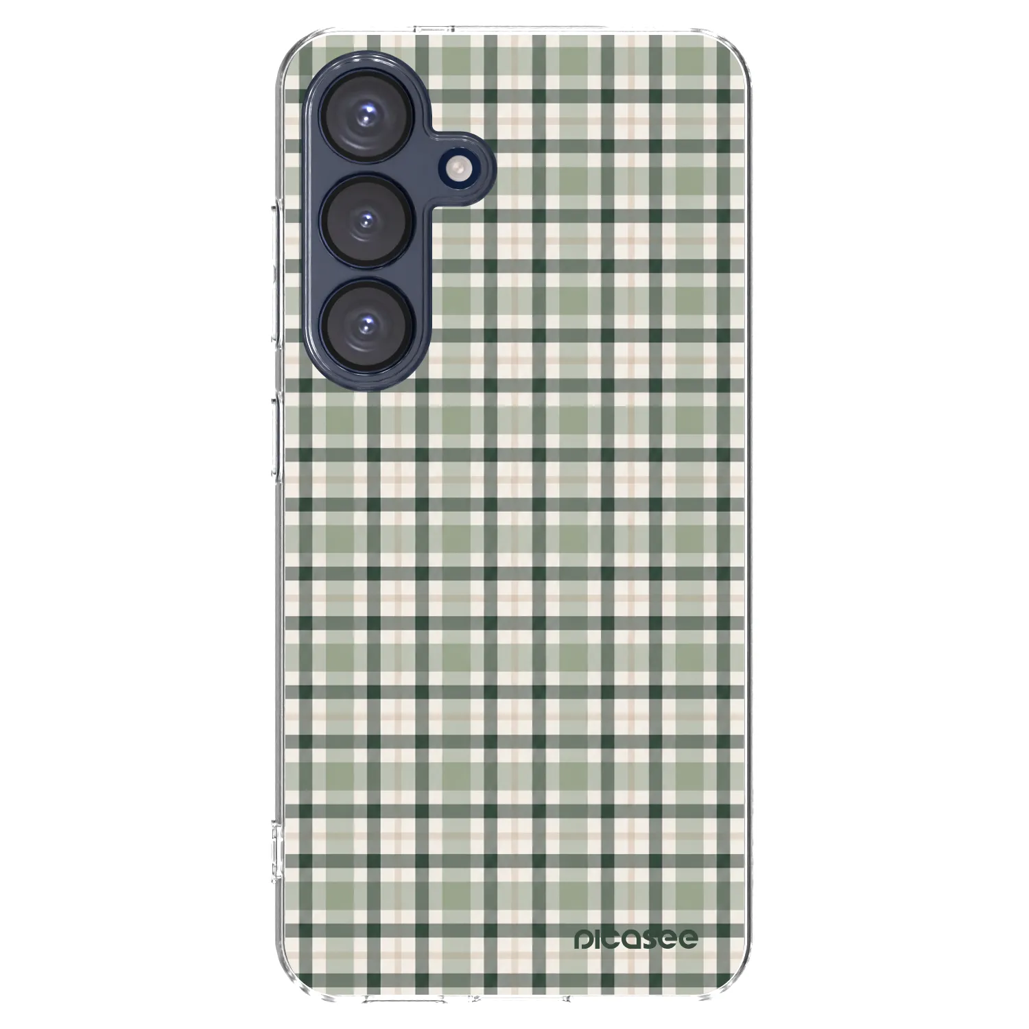 Picasee silikonski prozorni ovitek za Samsung Galaxy S25 5G - Sage Tartan