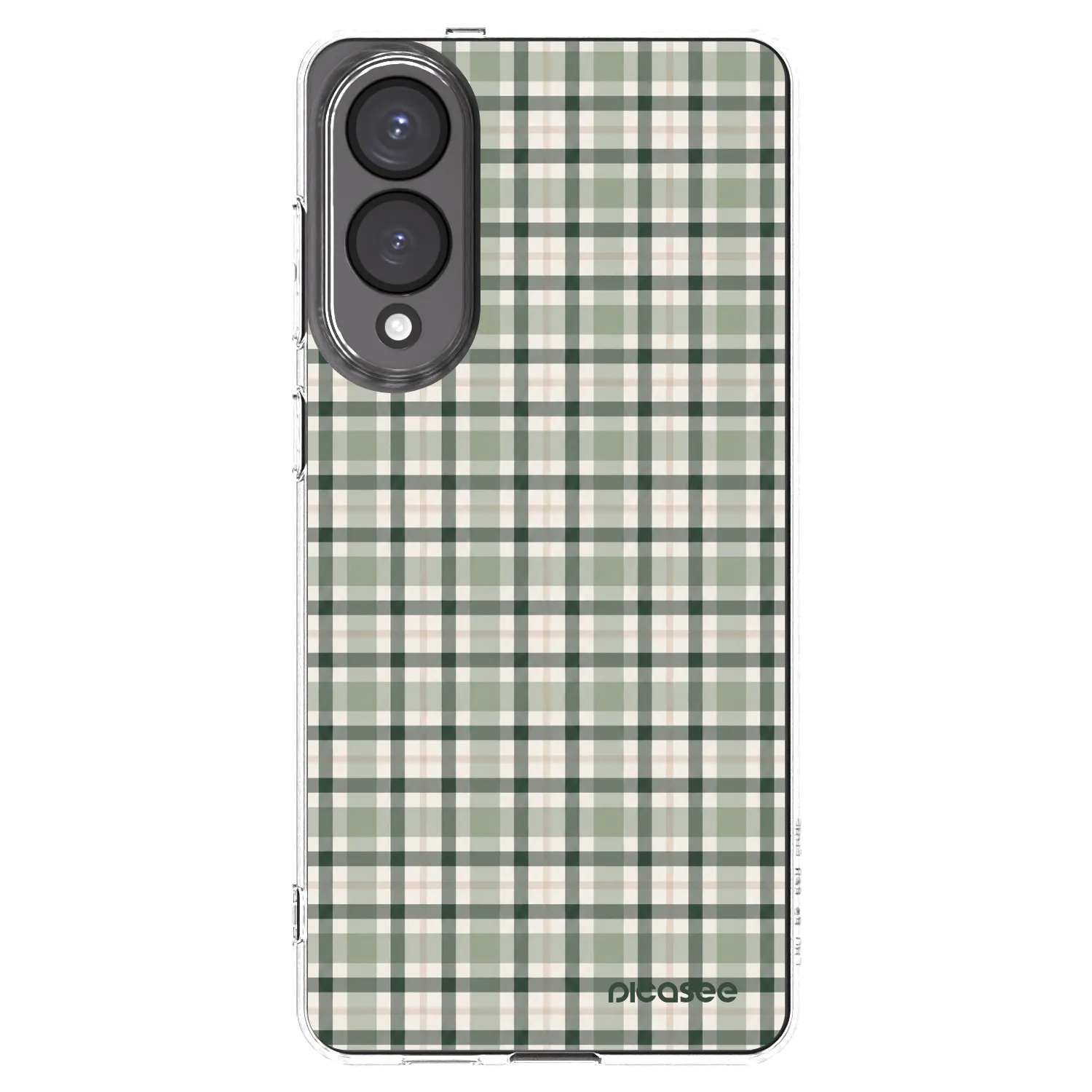 Picasee silikonski prozorni ovitek za Samsung Galaxy S25 Edge 5G - Sage Tartan