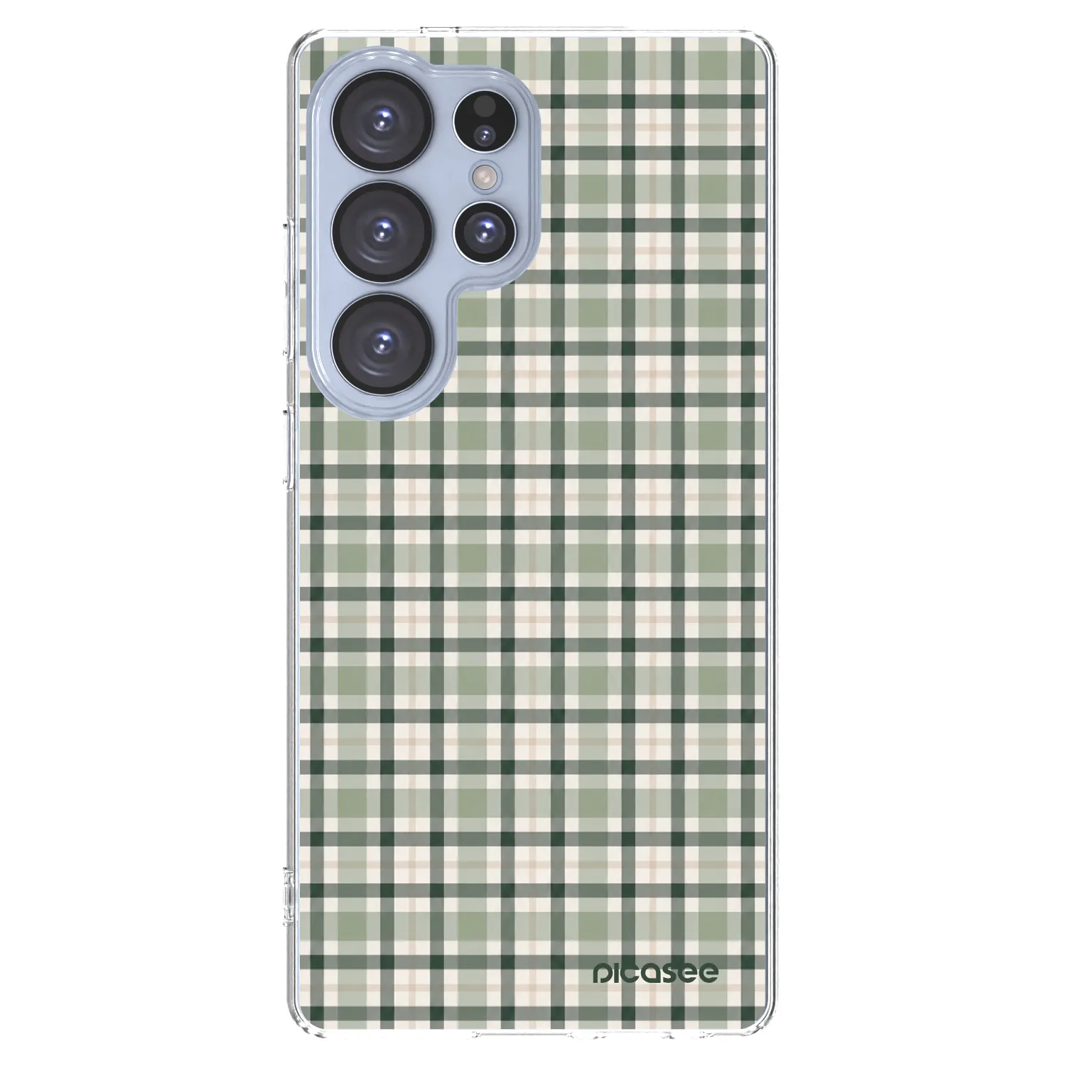 Picasee silikonski prozorni ovitek za Samsung Galaxy S25 Ultra 5G - Sage Tartan