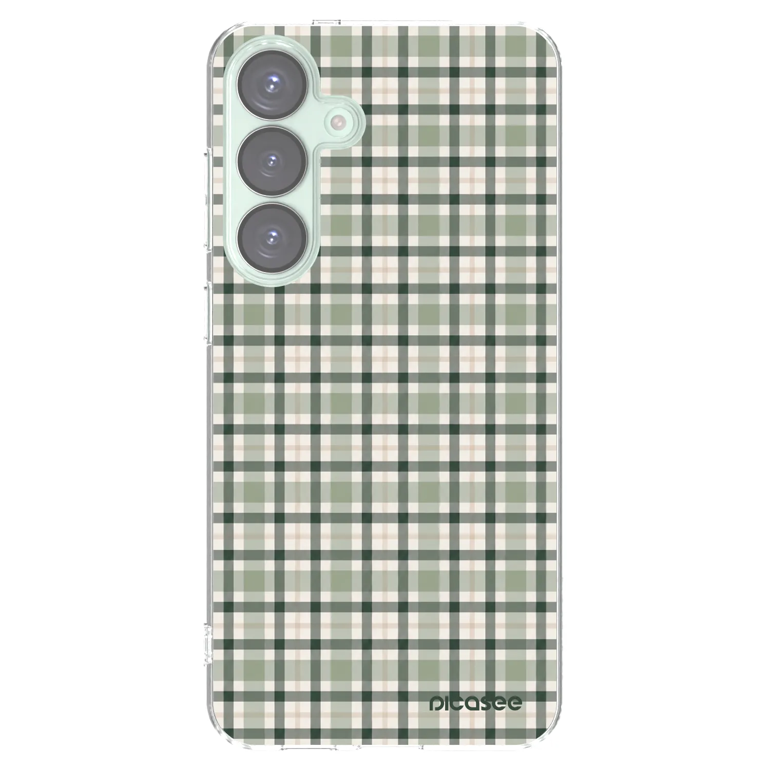 Picasee silikonski prozorni ovitek za Samsung Galaxy S25+ 5G - Sage Tartan
