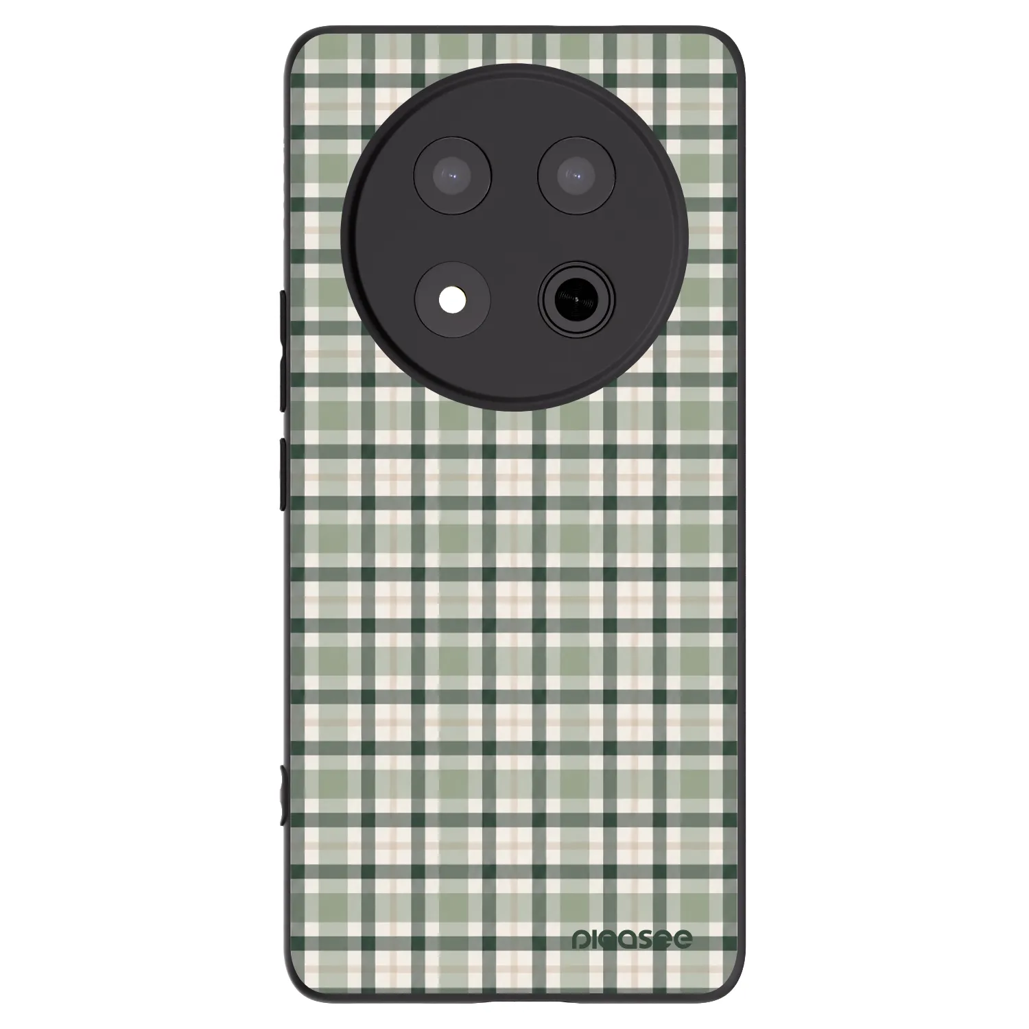 Picasee silikonski črni ovitek za Honor Magic7 Lite 5G - Sage Tartan