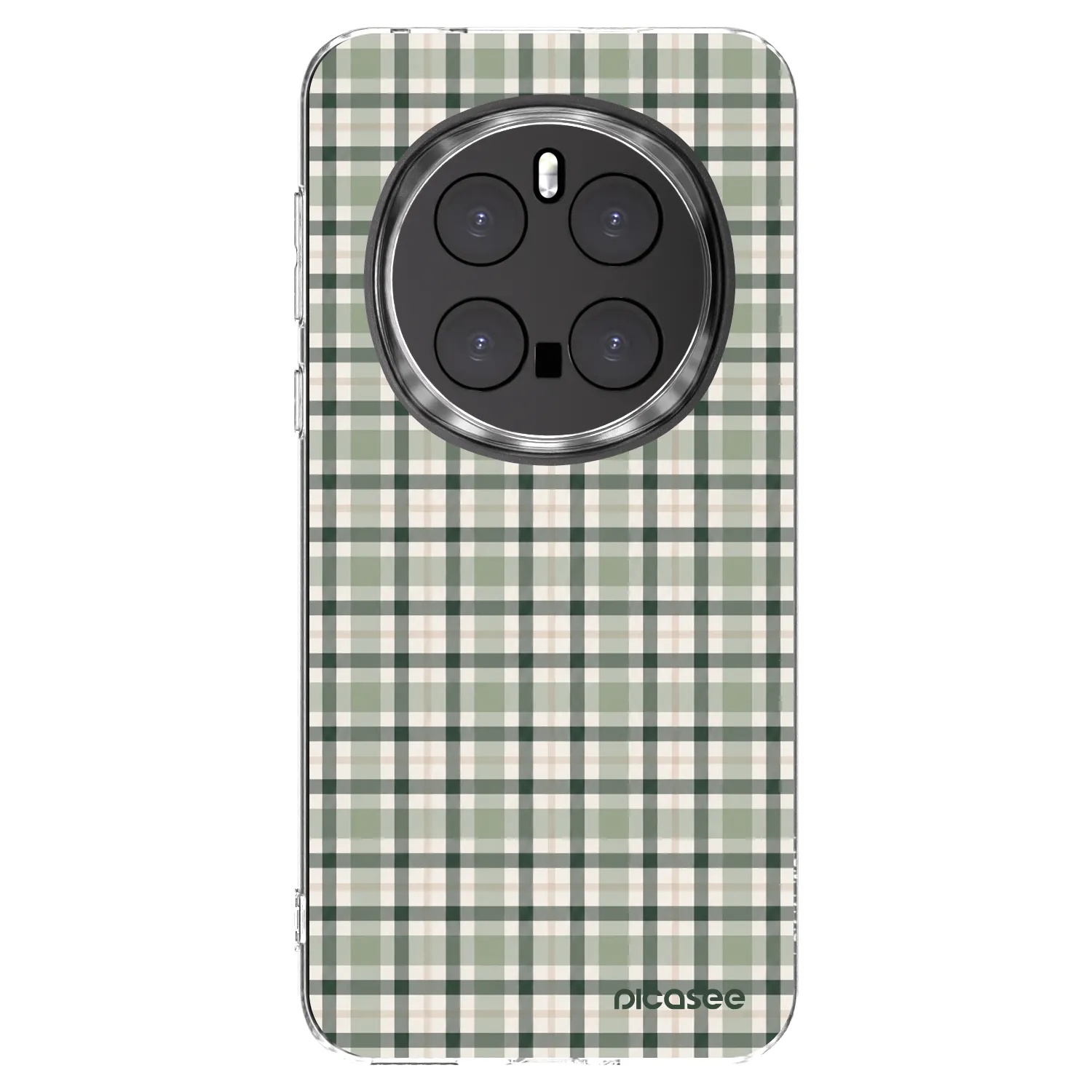 Picasee silikonski prozorni ovitek za Honor Magic7 Pro 5G - Sage Tartan