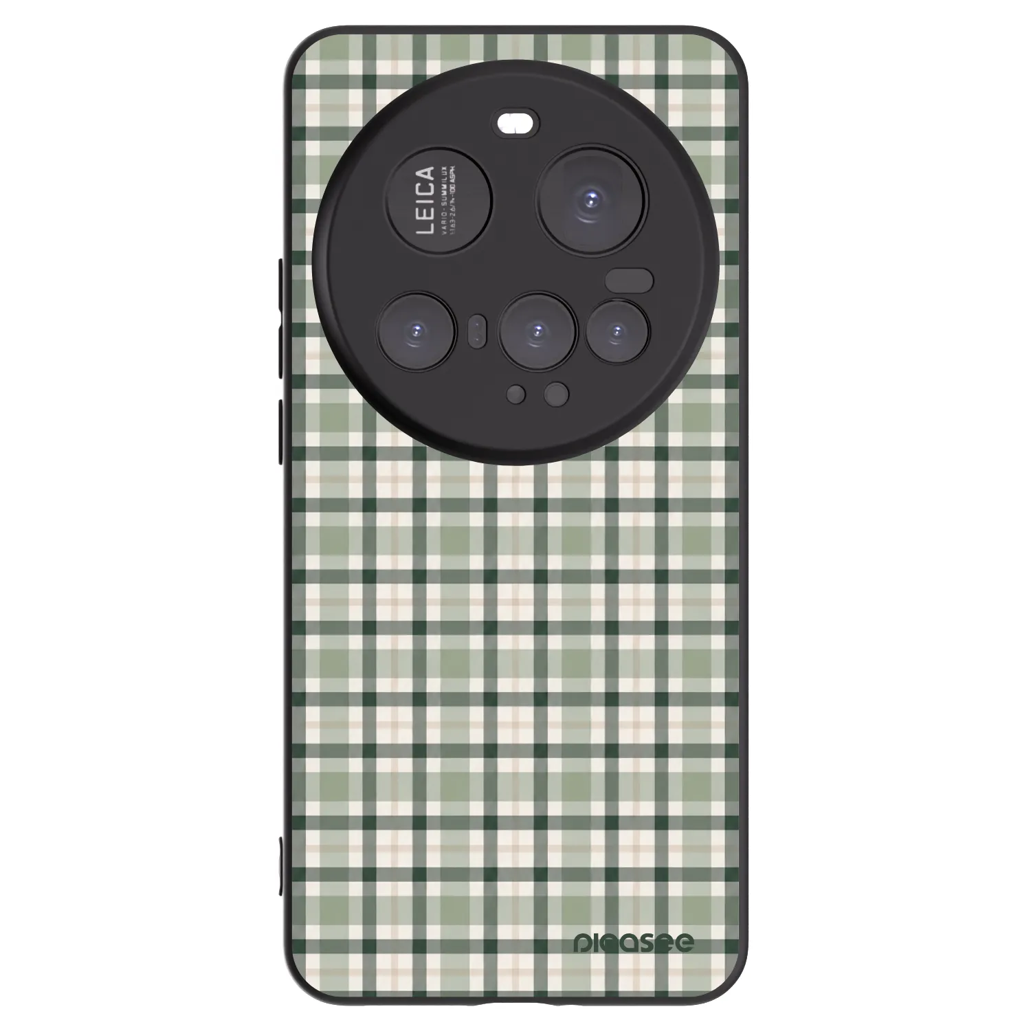 Picasee silikonski črni ovitek za Xiaomi 15 Ultra - Sage Tartan