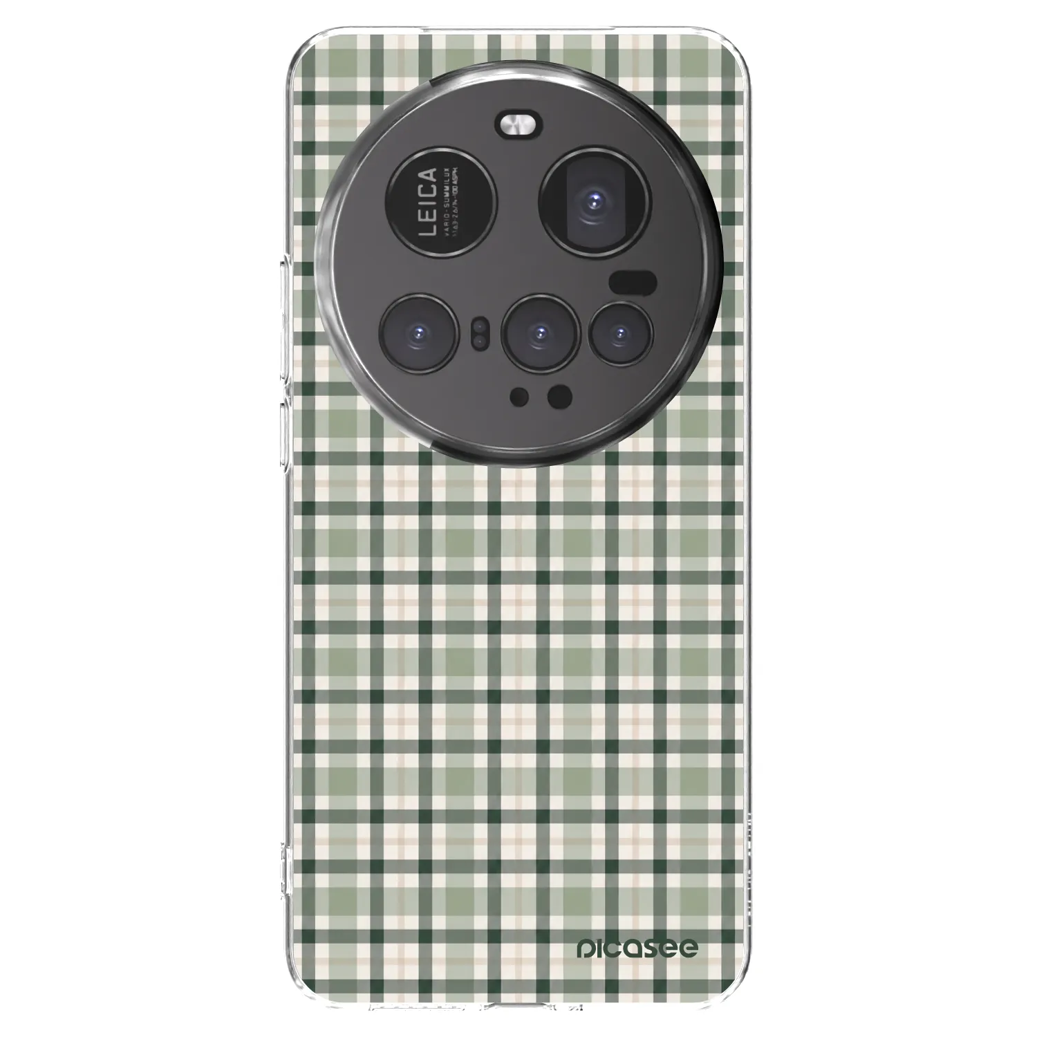 Picasee silikonski prozorni ovitek za Xiaomi 15 Ultra - Sage Tartan