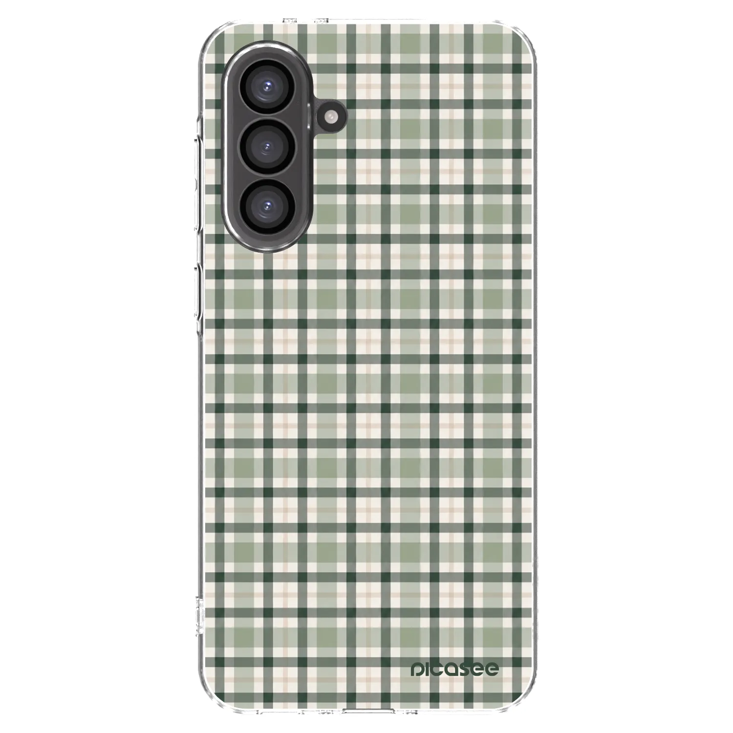 Picasee silikonski prozorni ovitek za Samsung Galaxy A56 5G A566B - Sage Tartan