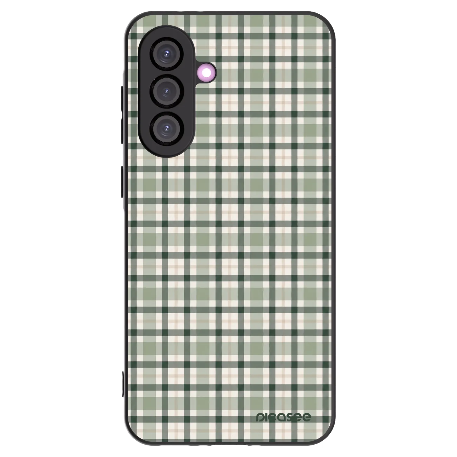 Picasee silikonski črni ovitek za Samsung Galaxy A36 5G - Sage Tartan