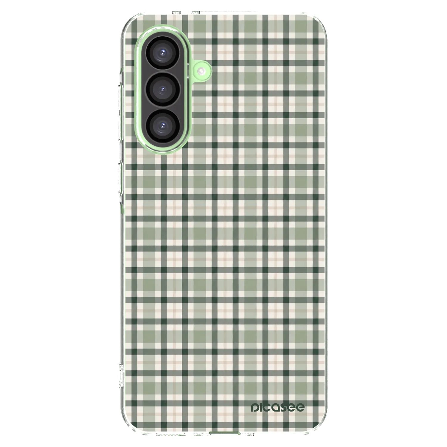 Picasee silikonski prozorni ovitek za Samsung Galaxy A26 5G A266B - Sage Tartan