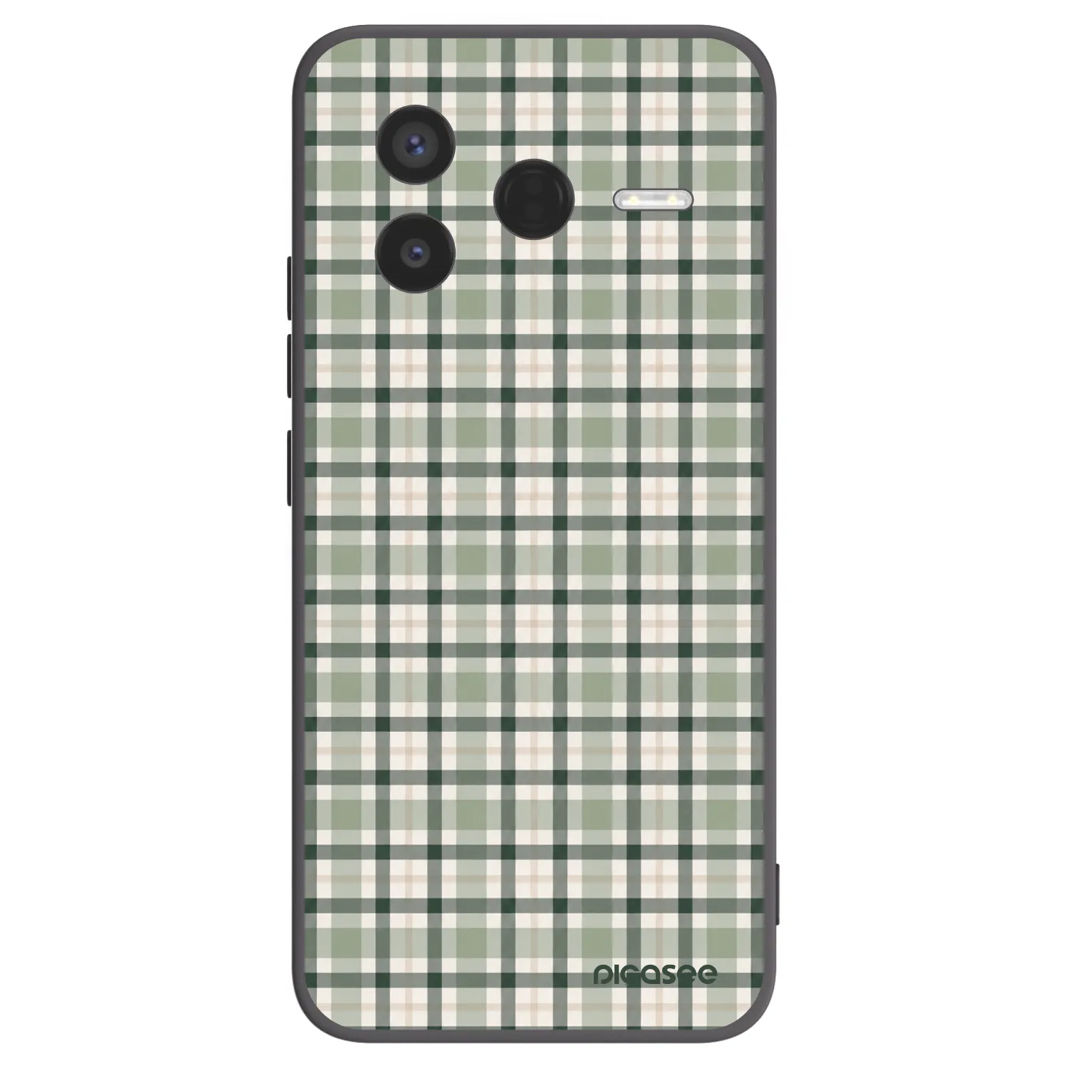 Picasee silikonski črni ovitek za Xiaomi Poco F7 Pro 5G - Sage Tartan
