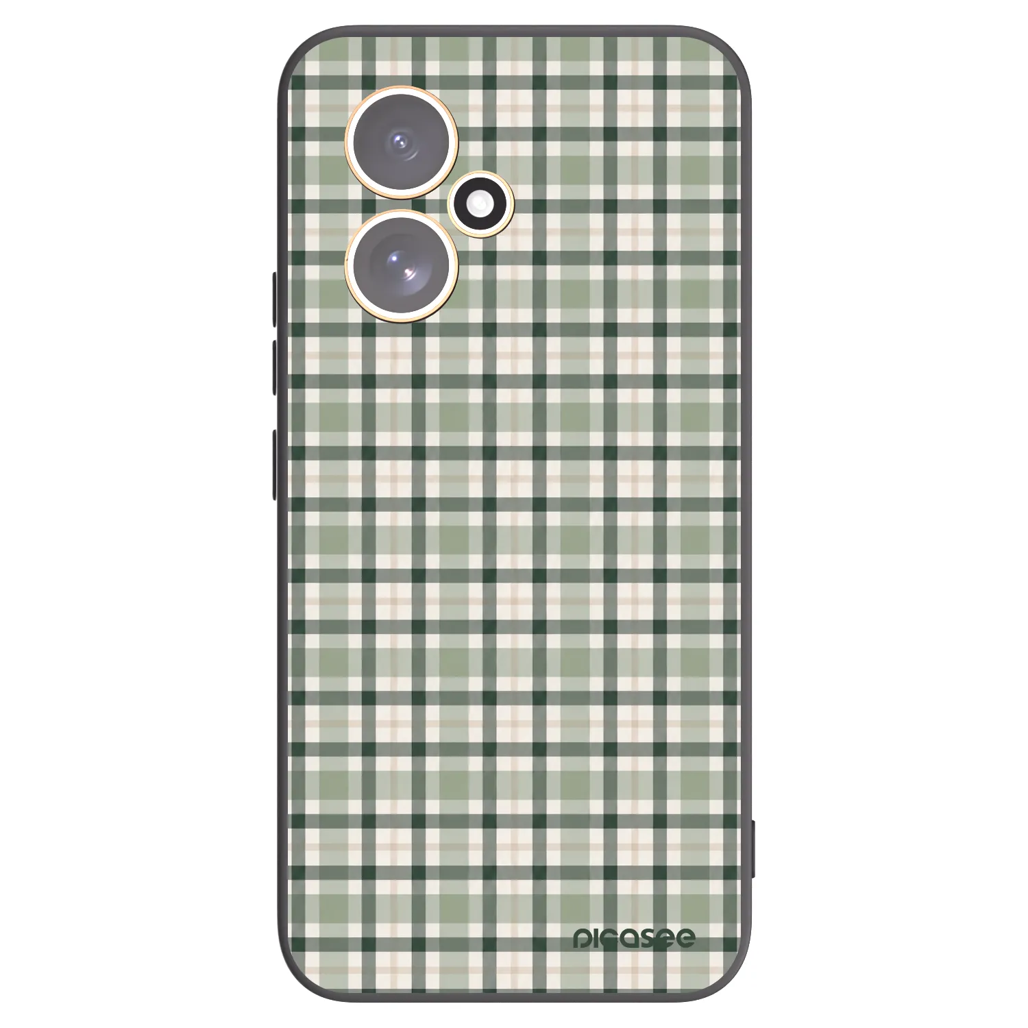 Picasee silikonski črni ovitek za Honor 400 5G - Sage Tartan
