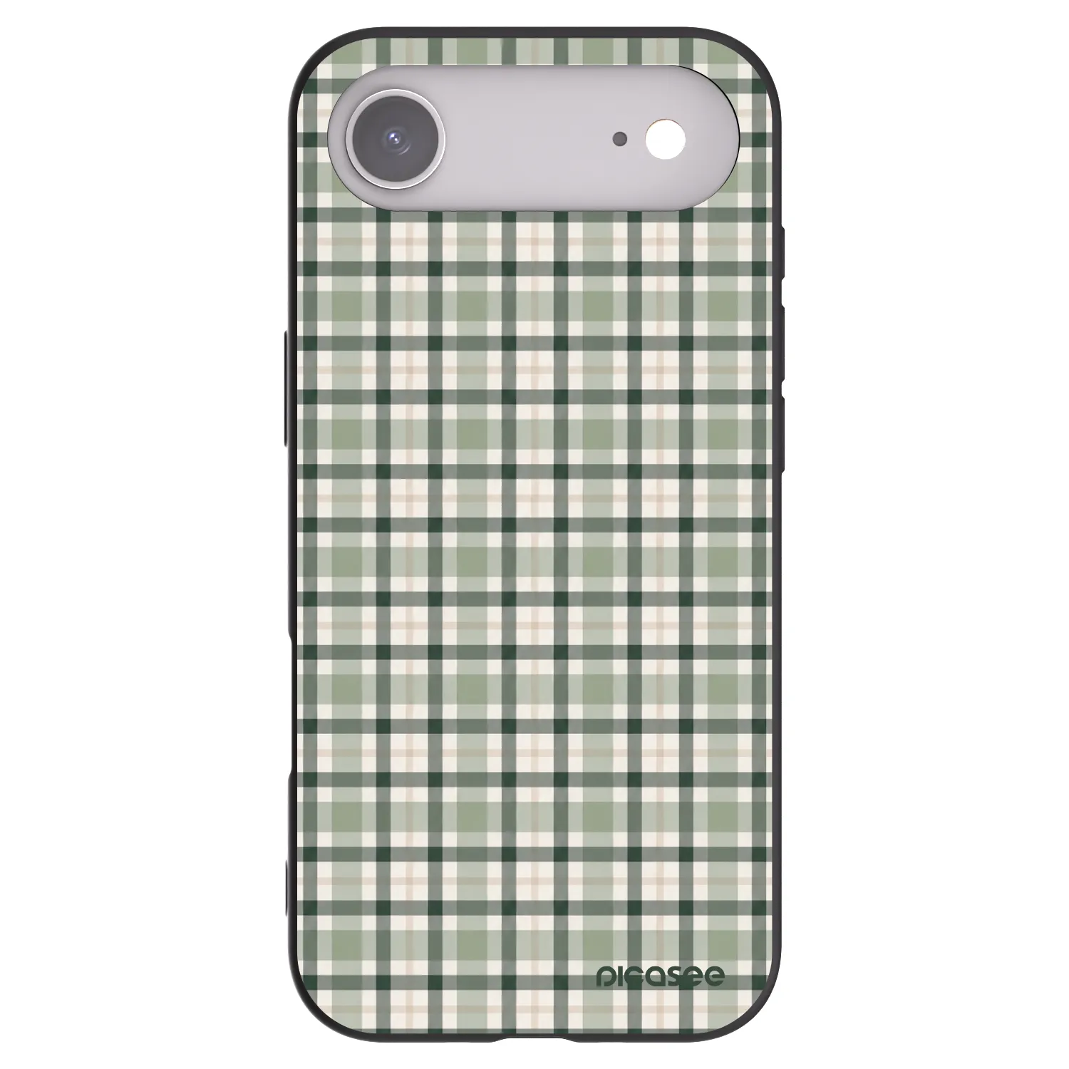 Picasee silikonski črni ovitek za Apple iPhone Air - Sage Tartan