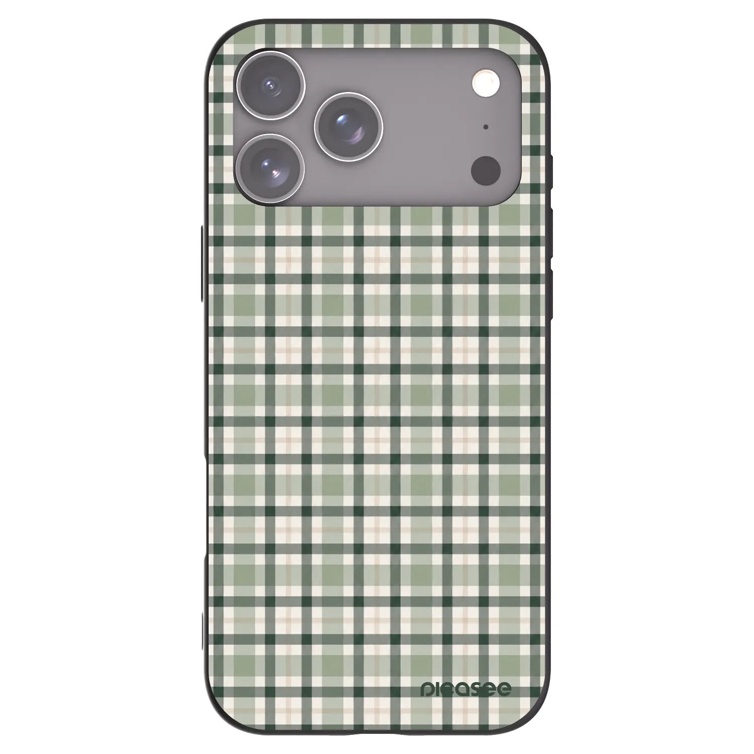 Picasee silikonski črni ovitek za Apple iPhone 17 Pro Max - Sage Tartan