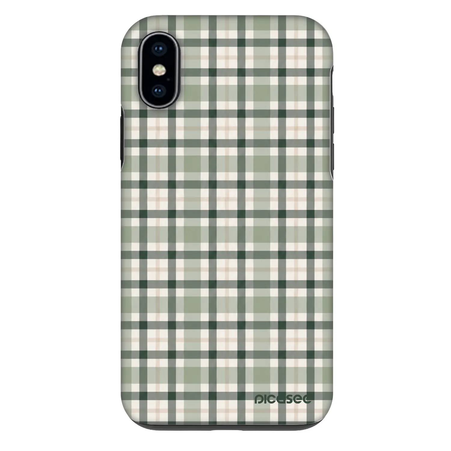 Picasee Fashion Case za Apple iPhone X/XS - Sage Tartan