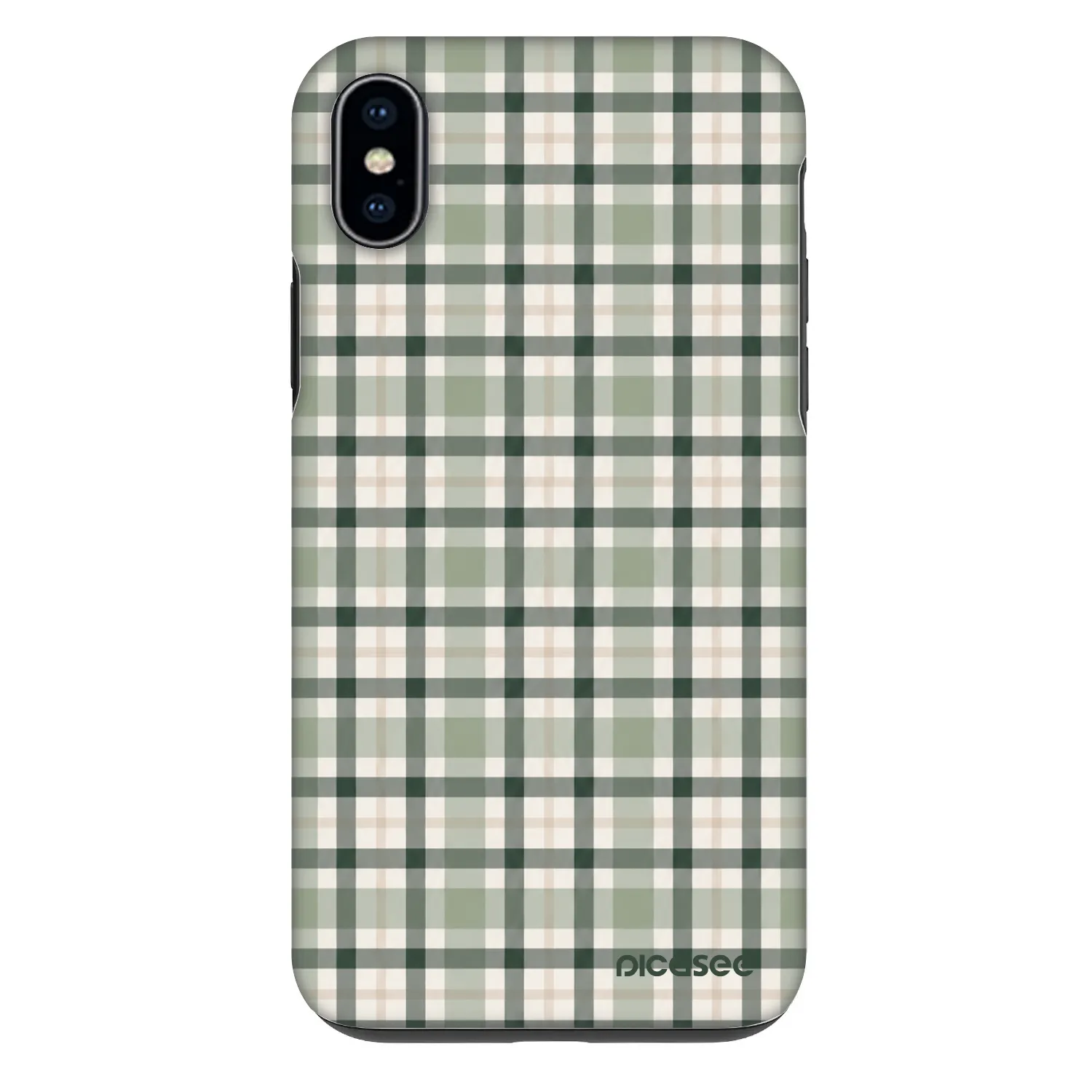 Picasee Fashion Case za Apple iPhone XS Max - Sage Tartan