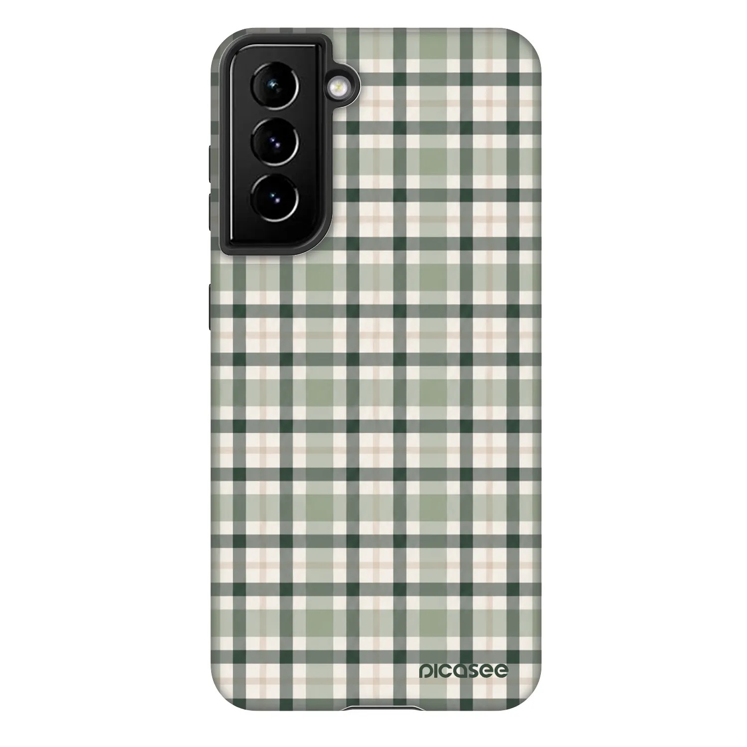 Picasee Fashion Case za Samsung Galaxy S21 5G G991B - Sage Tartan