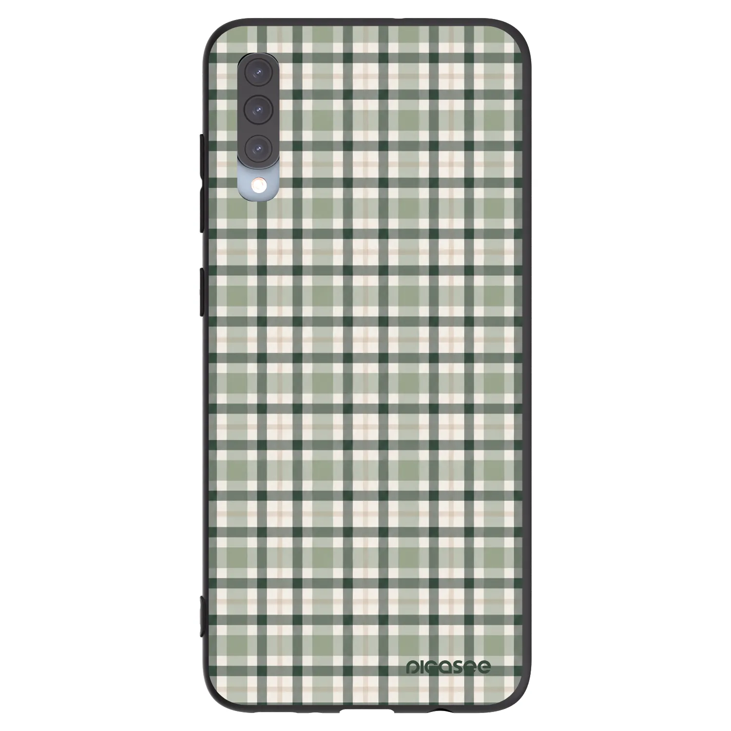 Picasee silikonski črni ovitek za Samsung Galaxy A70 A705F - Sage Tartan