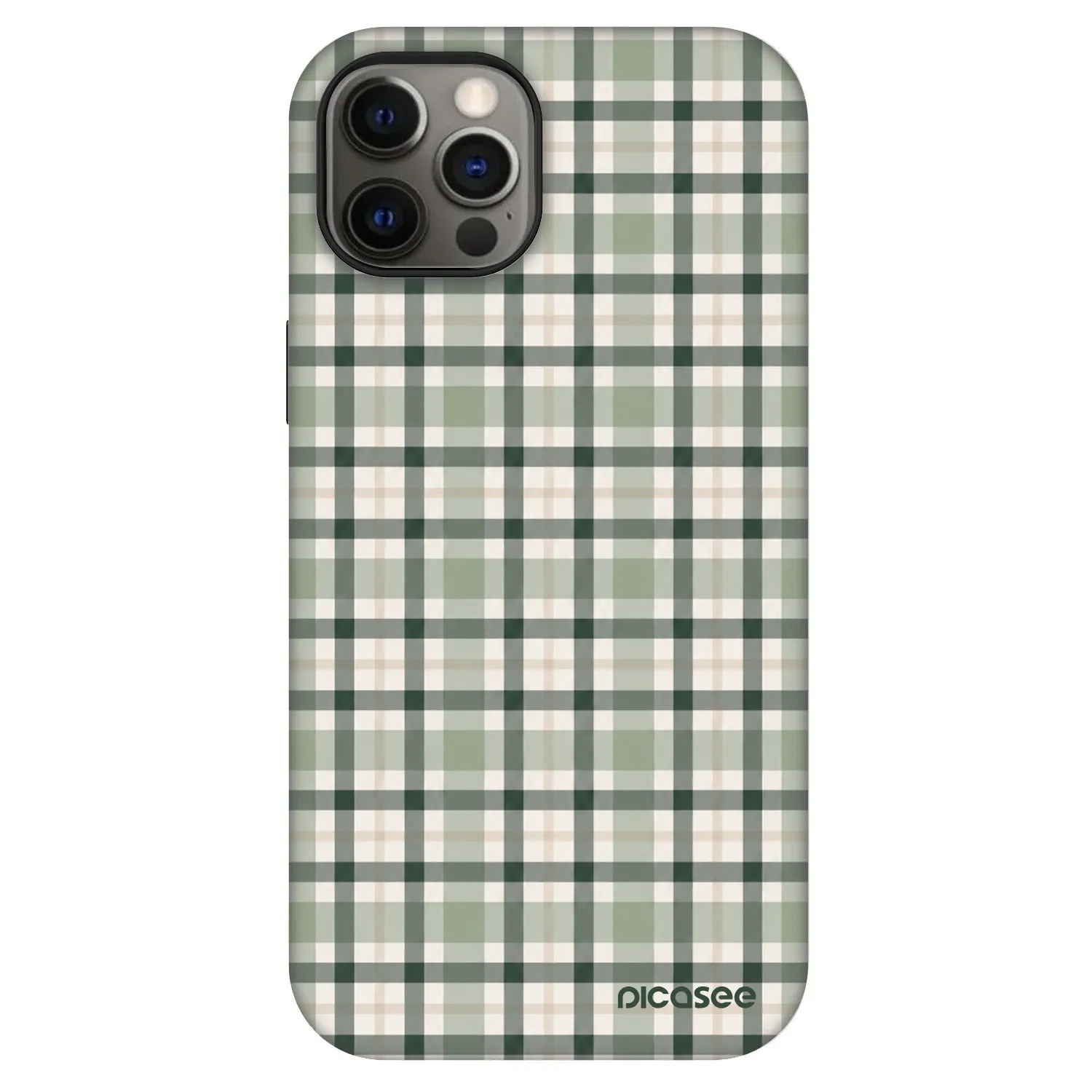 Picasee Fashion Case MagSafe za Apple iPhone 12 Pro - Sage Tartan