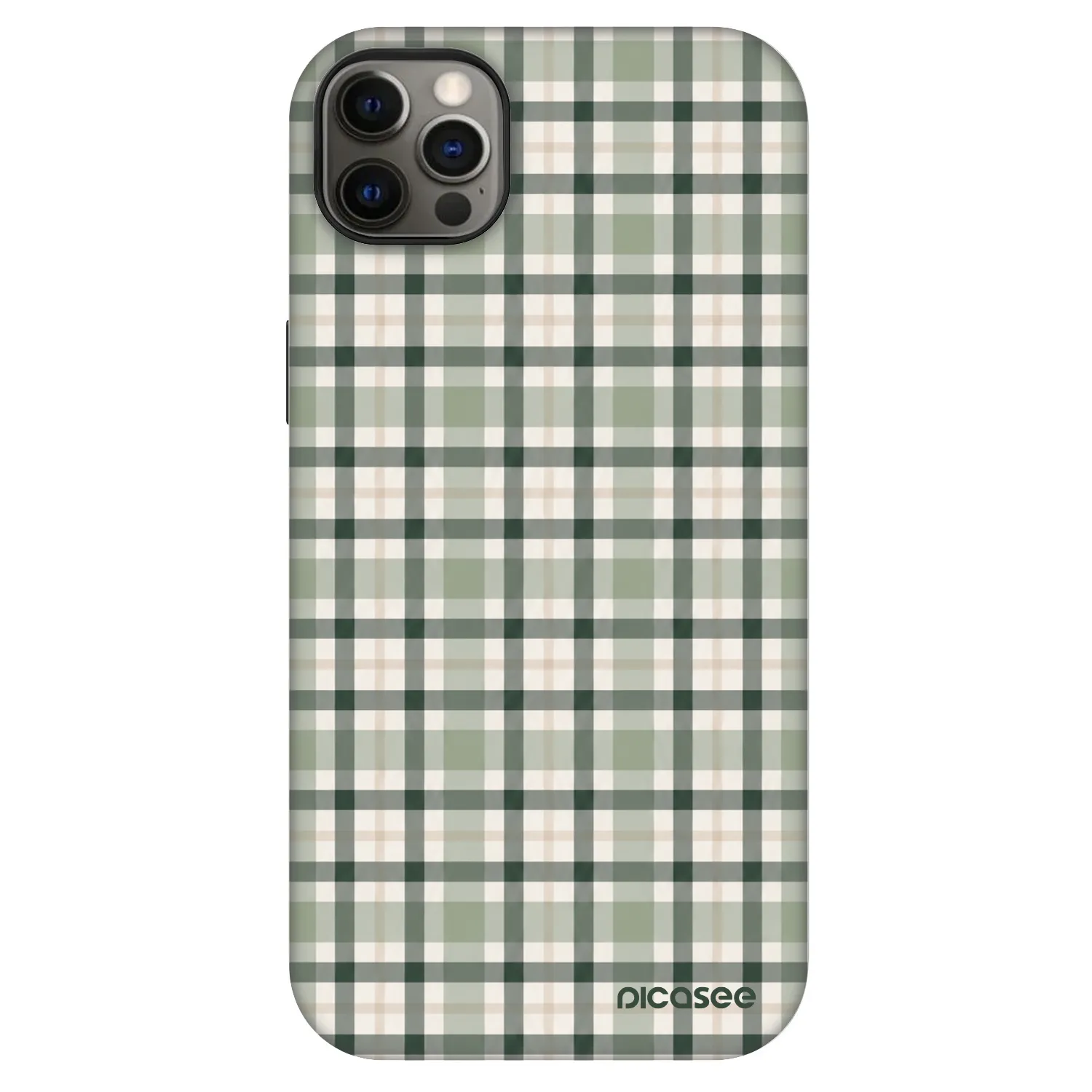 Picasee Fashion Case MagSafe za Apple iPhone 12 Pro Max - Sage Tartan