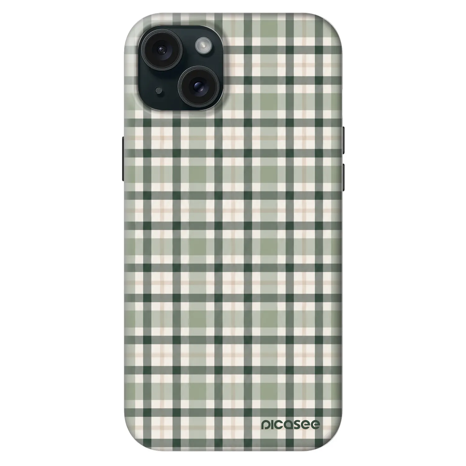 Picasee Fashion Case MagSafe za Apple iPhone 15 Plus - Sage Tartan