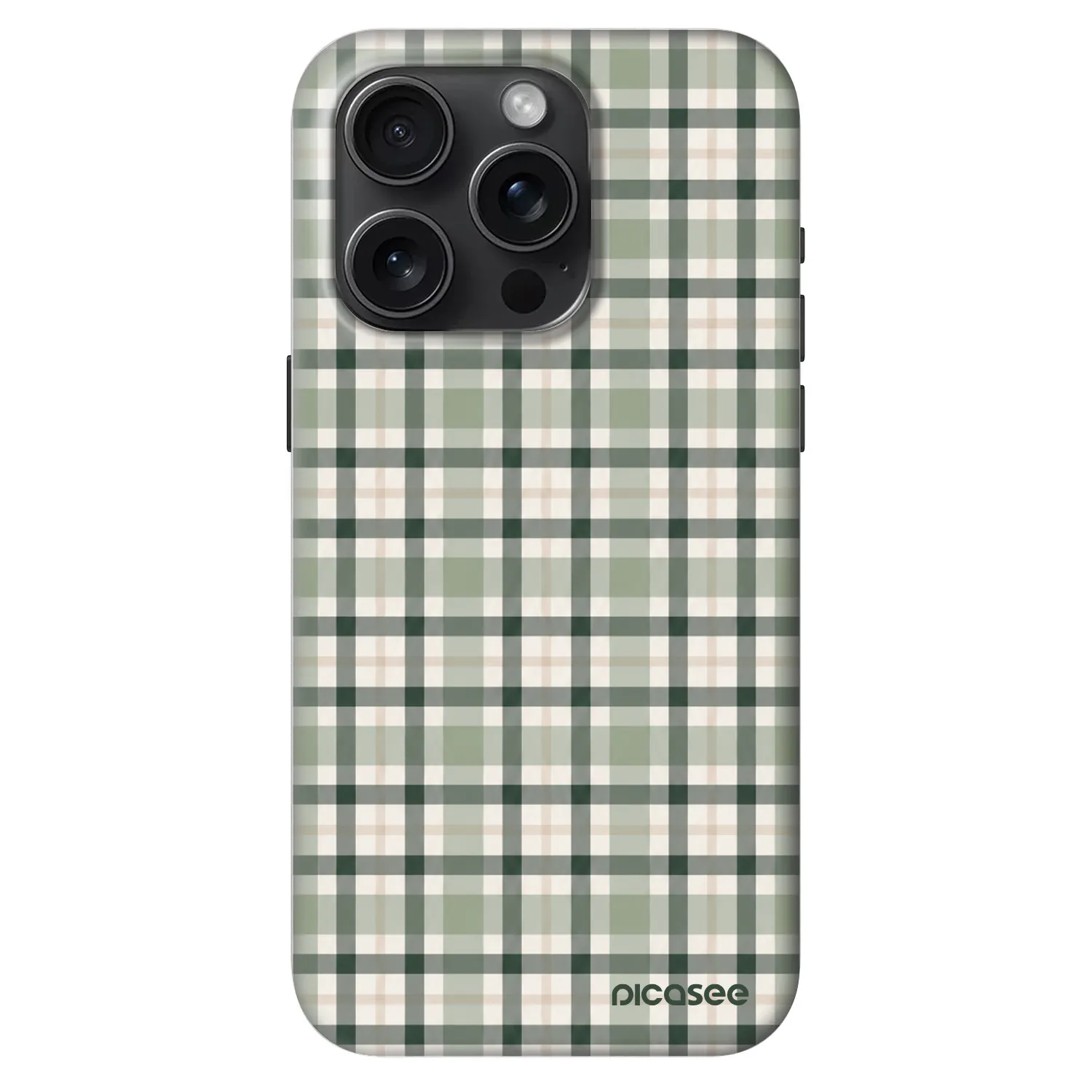 Picasee Fashion Case MagSafe za Apple iPhone 15 Pro - Sage Tartan