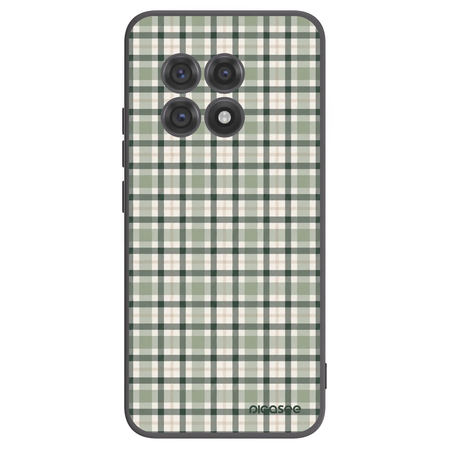Picasee silikonski črni ovitek za OnePlus 13R 5G - Sage Tartan