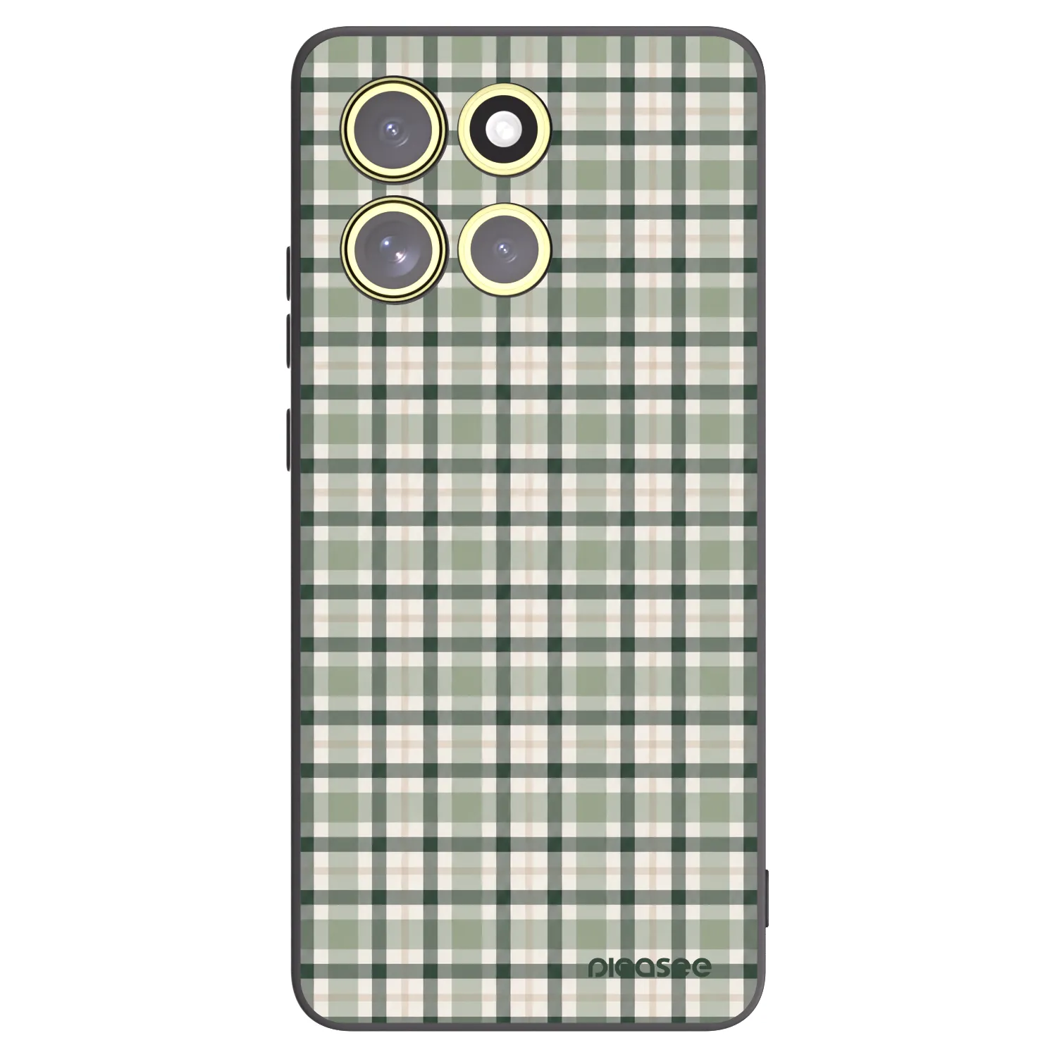 Picasee silikonski črni ovitek za Motorola Moto G86 5G - Sage Tartan