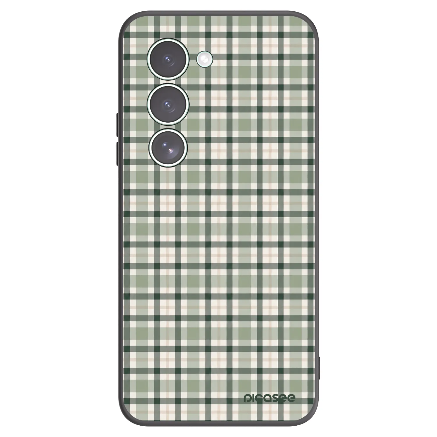 Picasee silikonski črni ovitek za Xiaomi Redmi 15 5G - Sage Tartan
