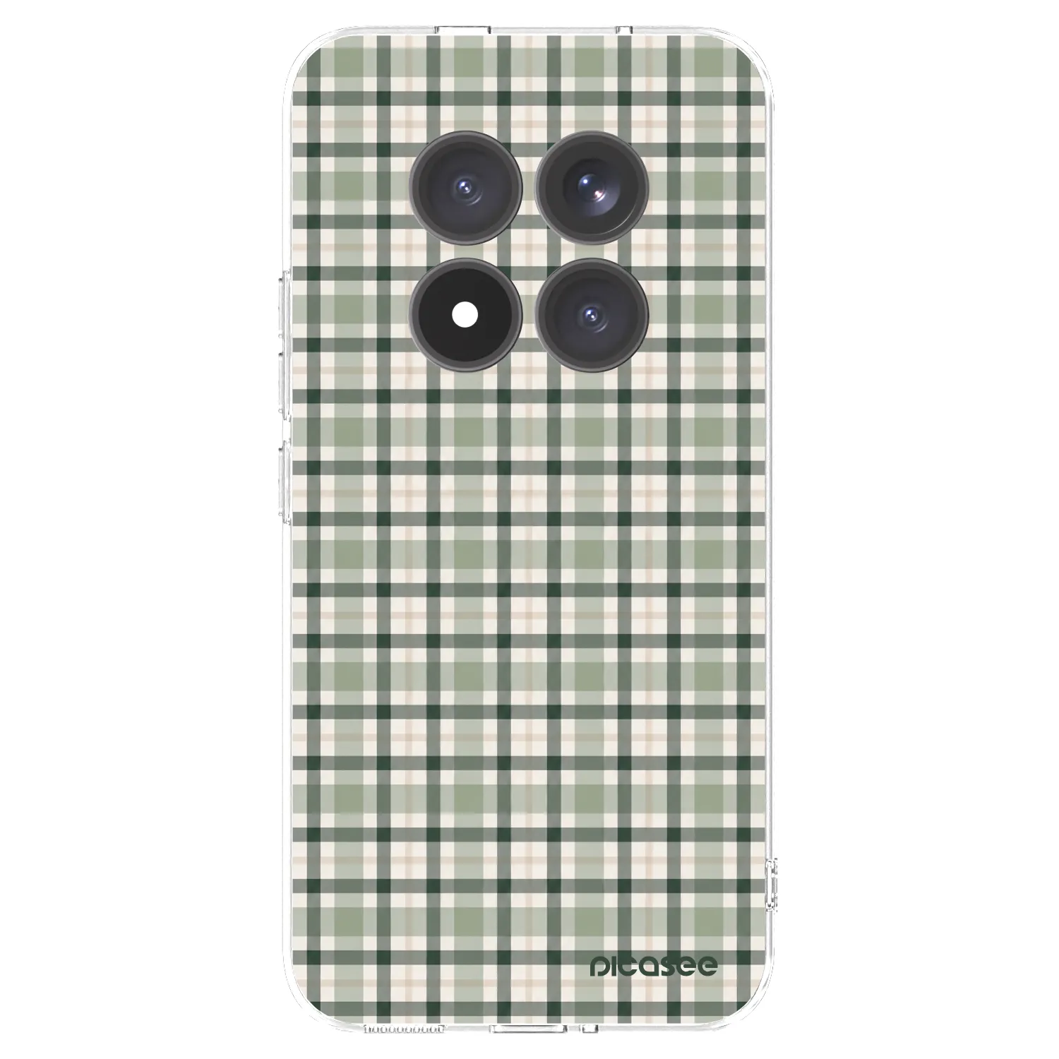 Picasee silikonski prozorni ovitek za Xiaomi Redmi Note 15 Pro+ - Sage Tartan