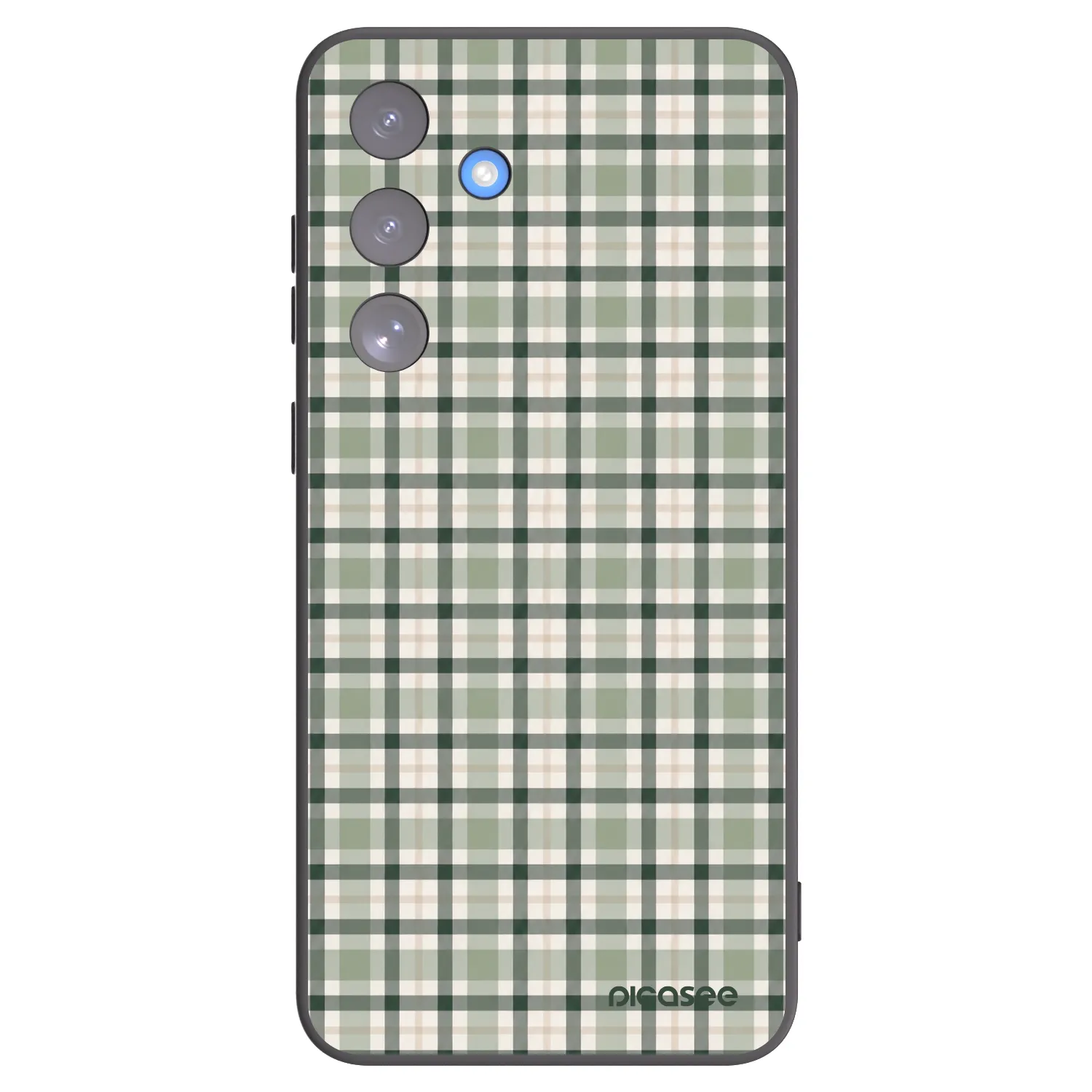 Picasee silikonski črni ovitek za Samsung Galaxy S25 FE 5G - Sage Tartan
