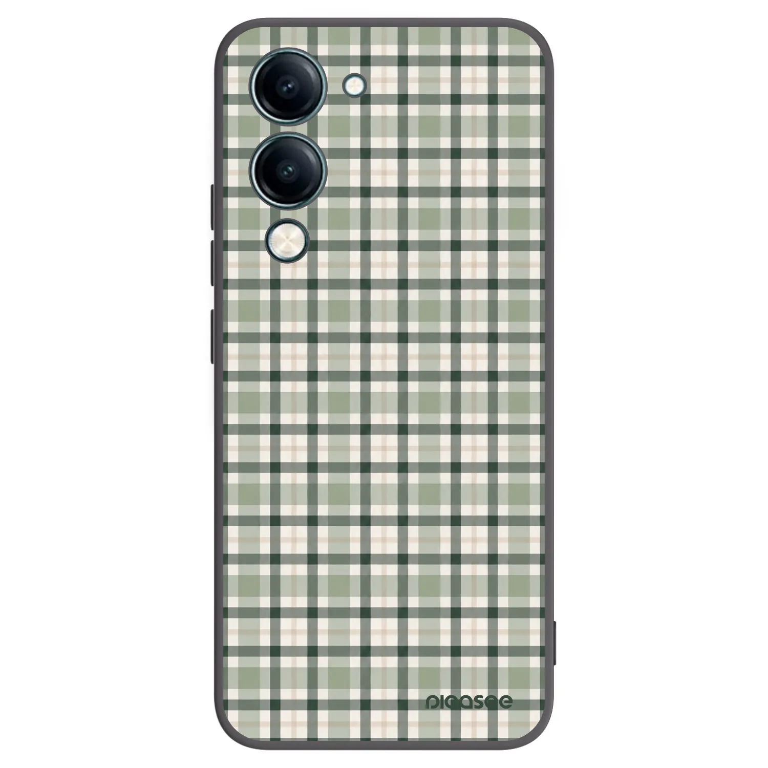 Picasee silikonski črni ovitek za Vivo Y29s 5G - Sage Tartan