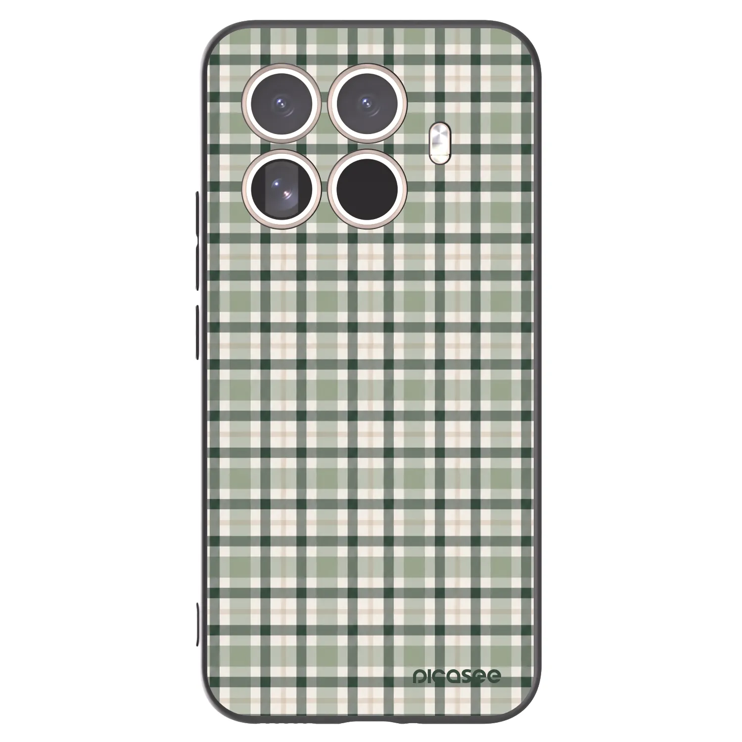 Picasee silikonski črni ovitek za Xiaomi 15T Pro - Sage Tartan
