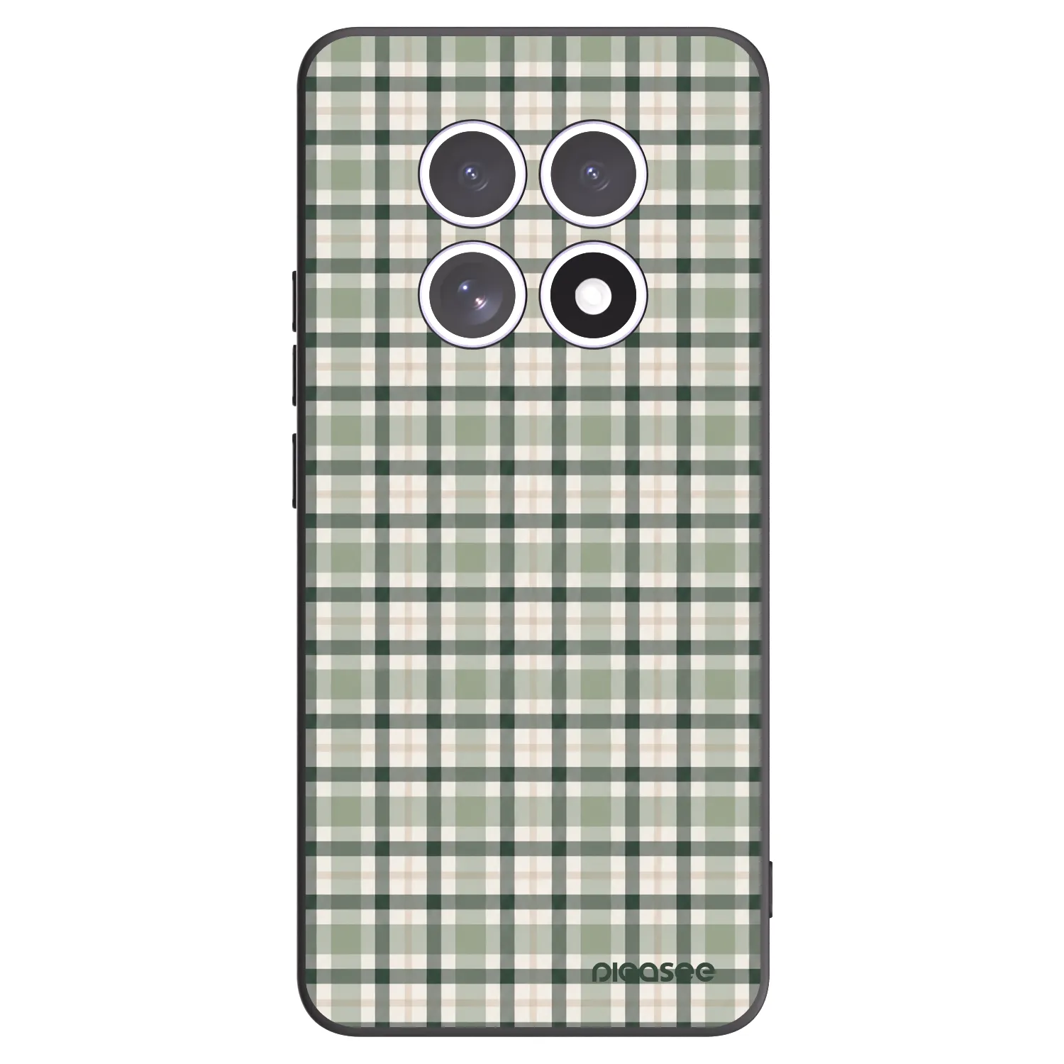 Picasee silikonski črni ovitek za Xiaomi Redmi Note 15 4G - Sage Tartan