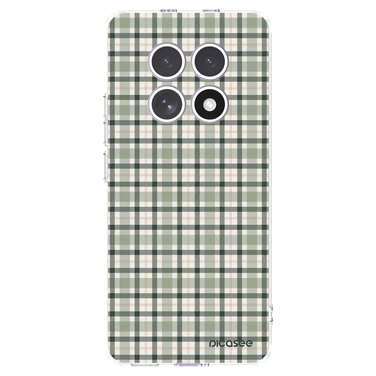 Picasee silikonski prozorni ovitek za Xiaomi Redmi Note 15 4G - Sage Tartan