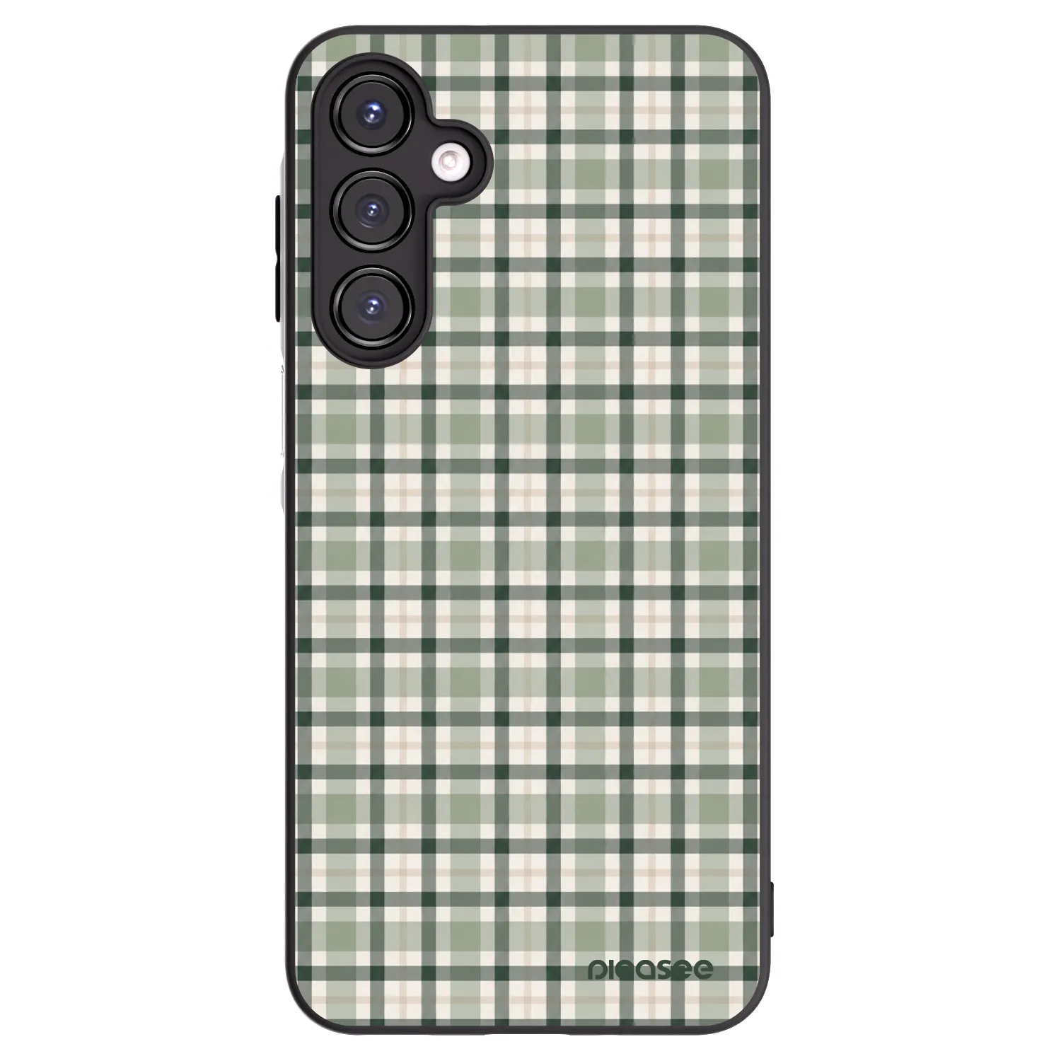 Picasee silikonski črni ovitek za Samsung Galaxy A16 4G - Sage Tartan