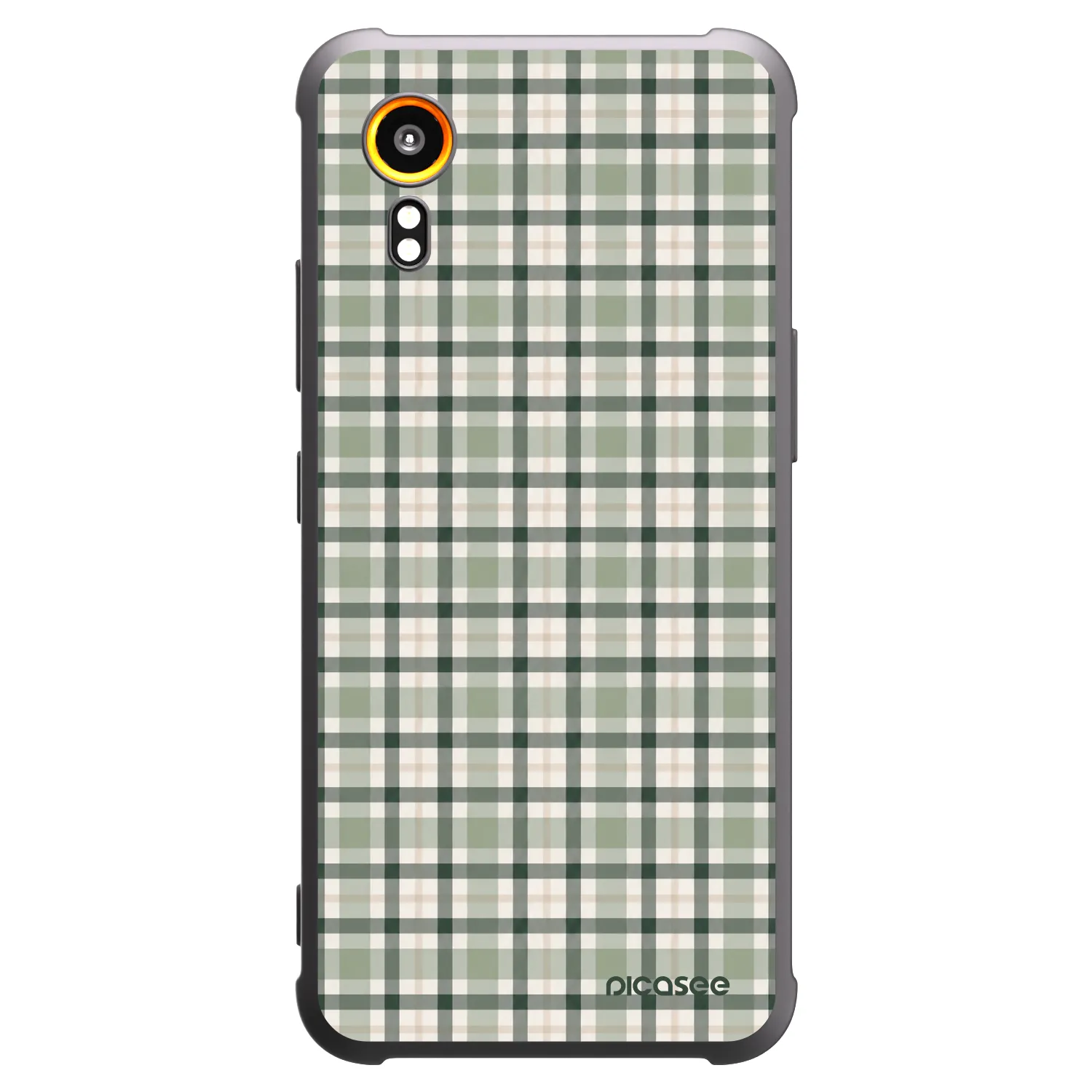 Picasee silikonski črni ovitek za Samsung Galaxy XCover 7 - Sage Tartan