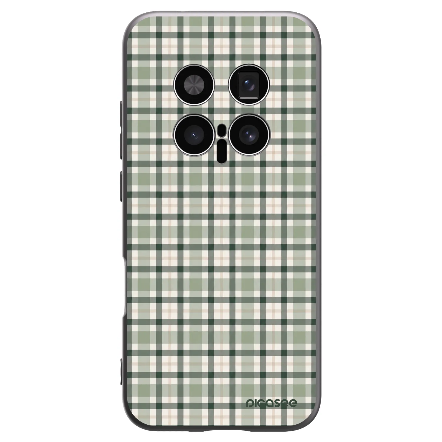Picasee silikonski črni ovitek za Honor Magic8 Pro 5G - Sage Tartan