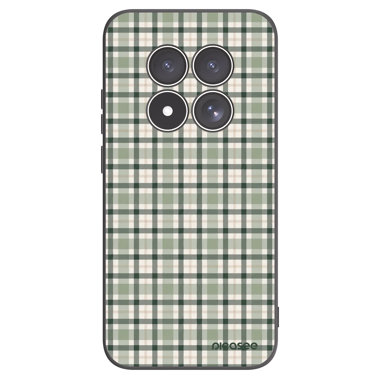 Picasee silikonski črni ovitek za Xiaomi Redmi Note 15 Pro 5G - Sage Tartan
