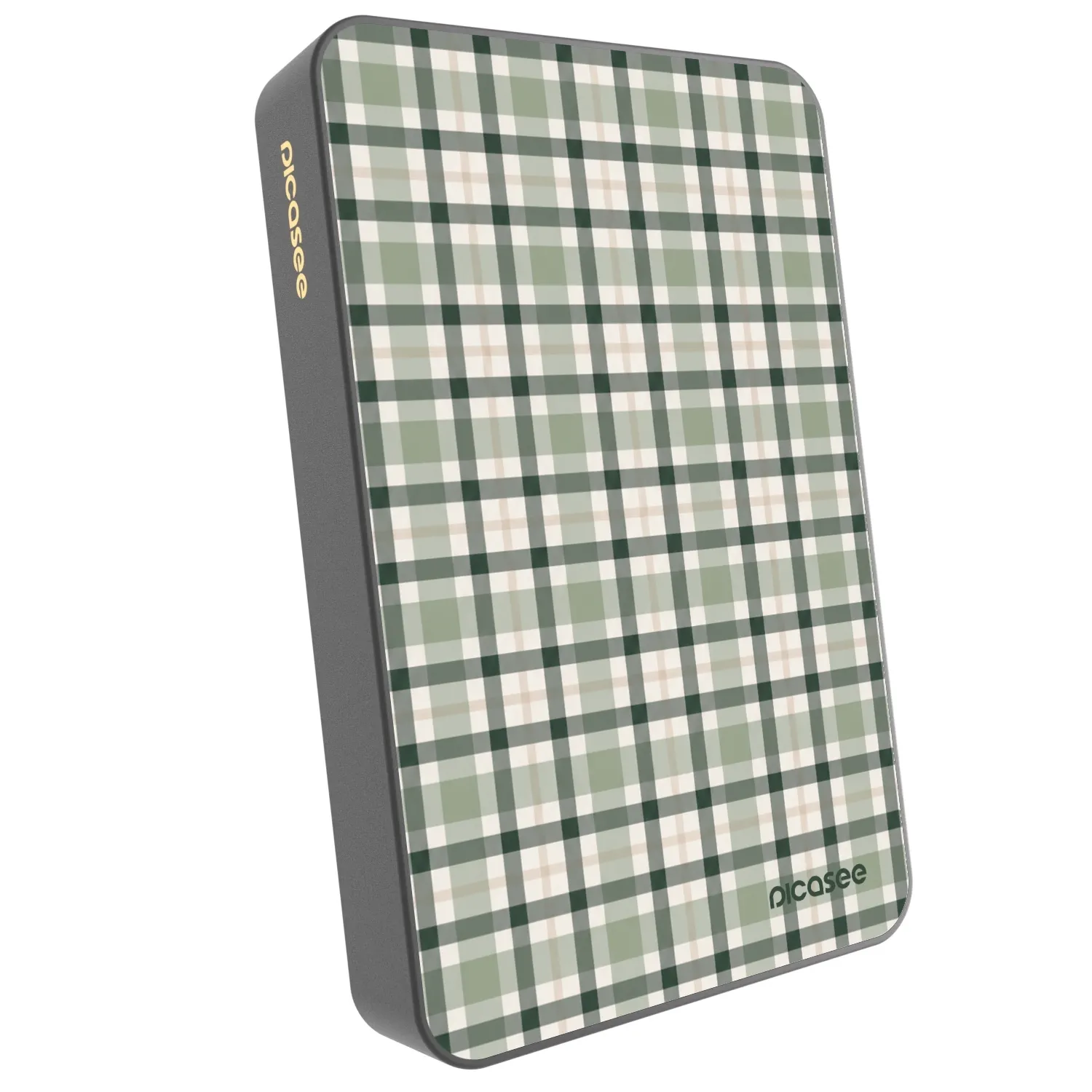Picasee Prenosna baterija z MagSafe 10 000 mAh Siva - Sage Tartan